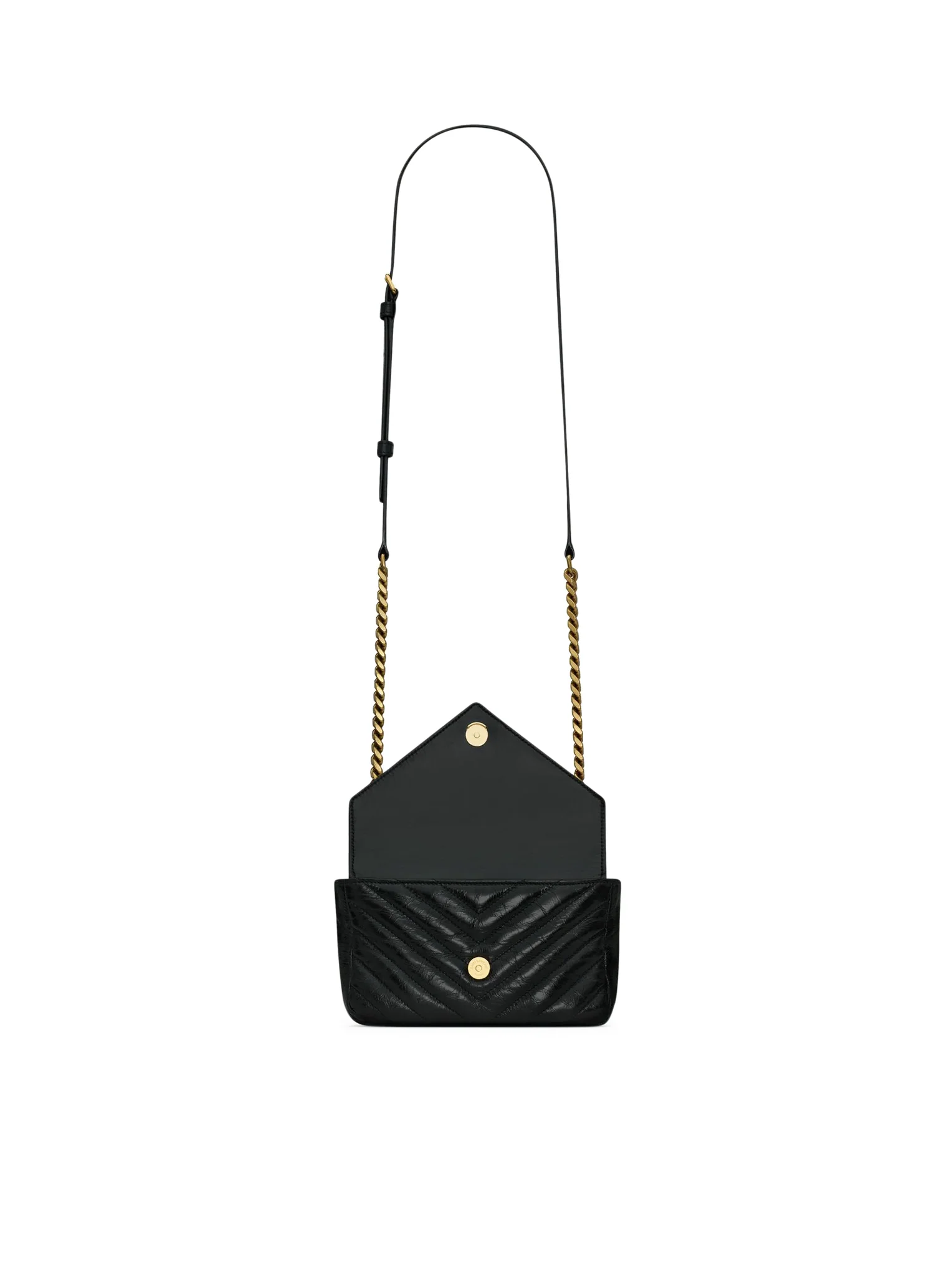 COLLEGE MINI CHAIN BAG IN SHINY CRAQUELÉ LEATHER - Image 6