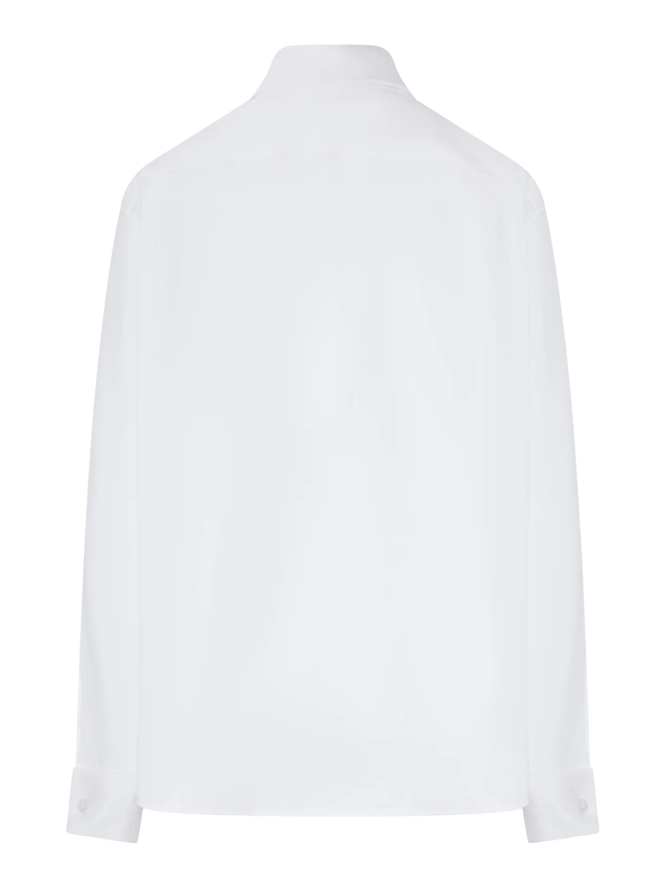 COTTON POPLIN SHIRT WITH LAVALLIERE COLLAR - Image 2