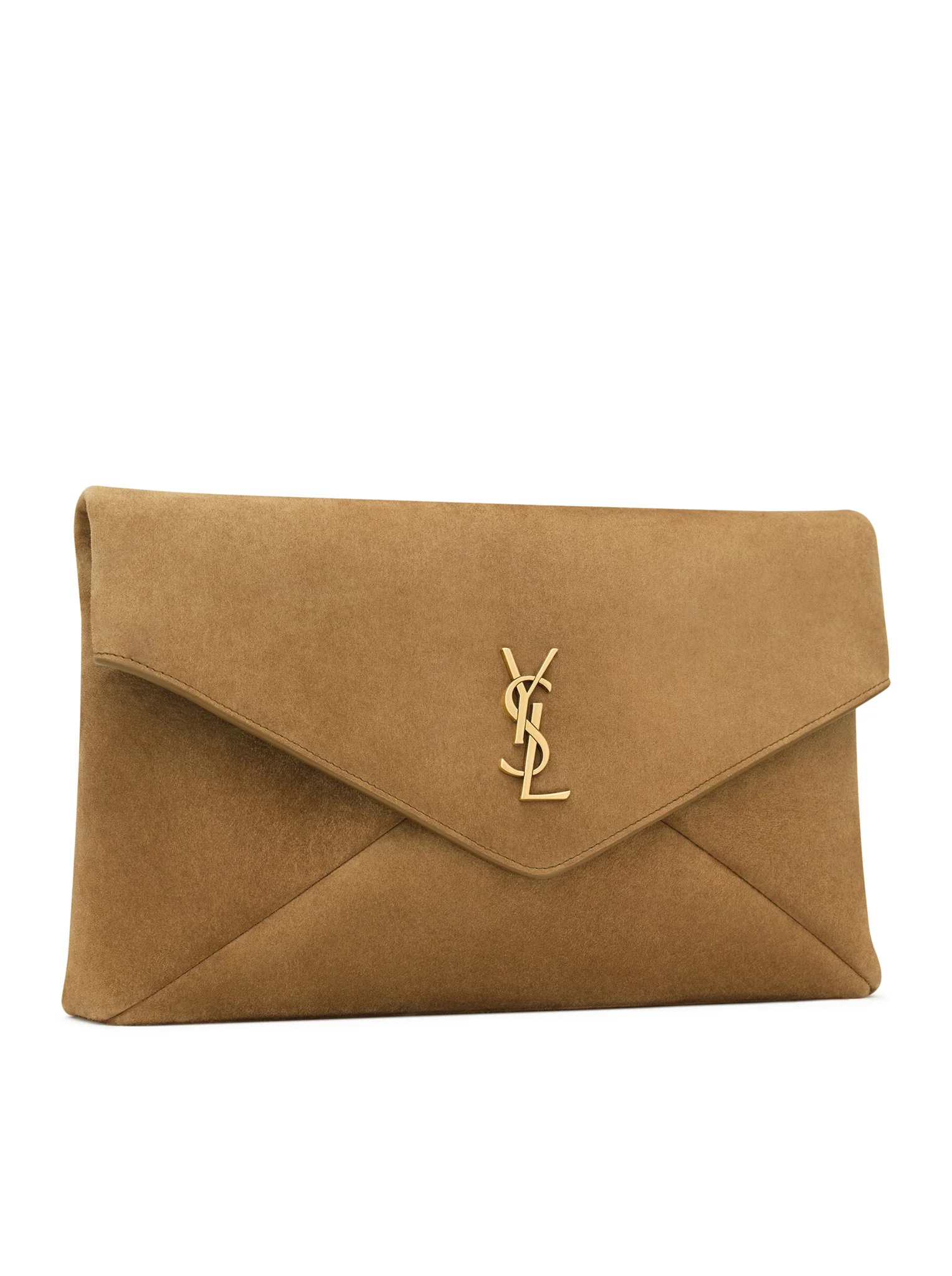 LARGE CASSANDRE ENVELOPE CLUTCH IN SUEDE - Image 2