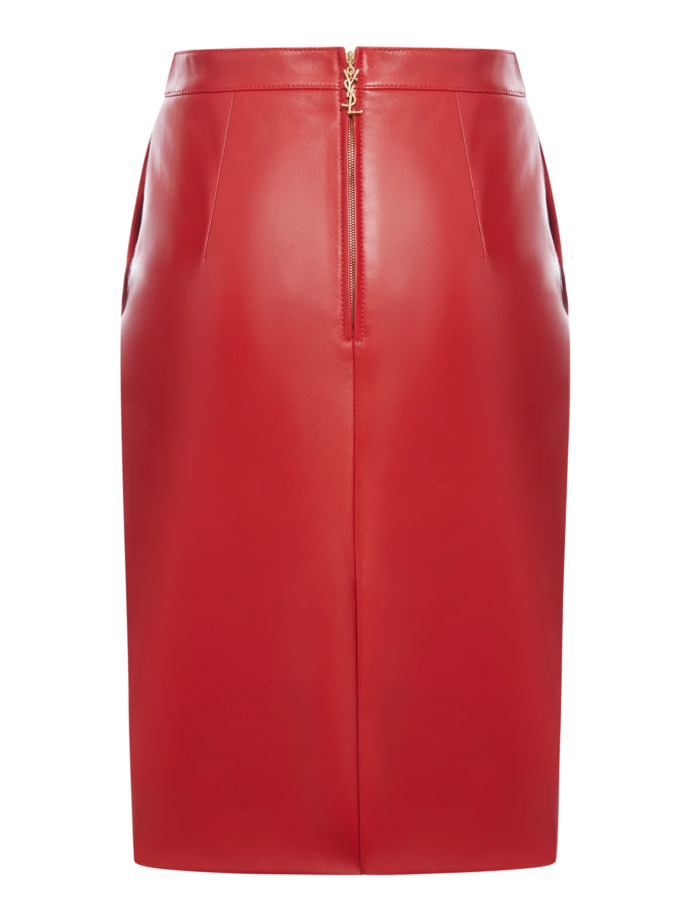 LEATHER PENCIL SKIRT - Image 2