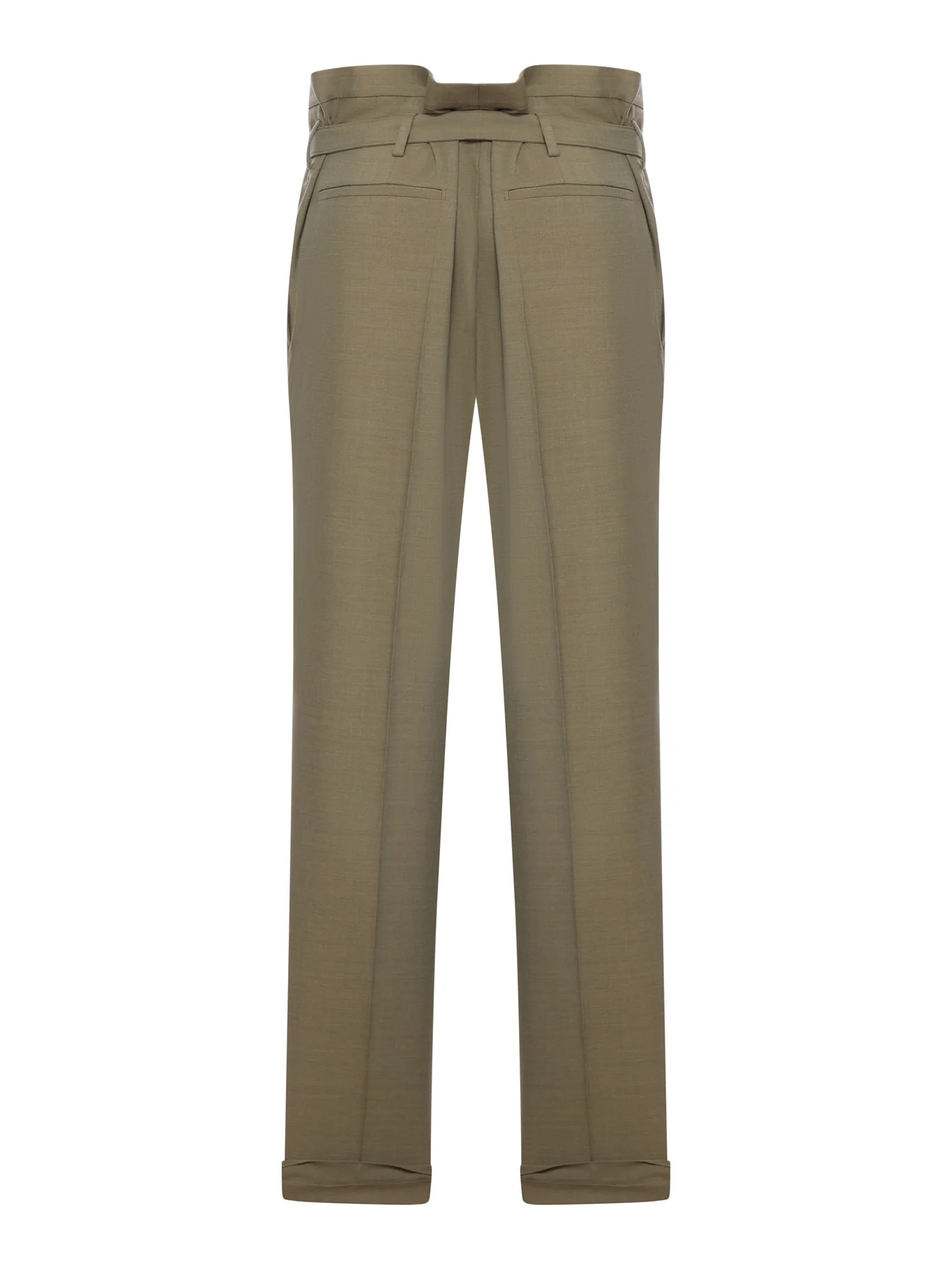 PAPERBAG PANTS IN WOOL GABARDINE - Image 2