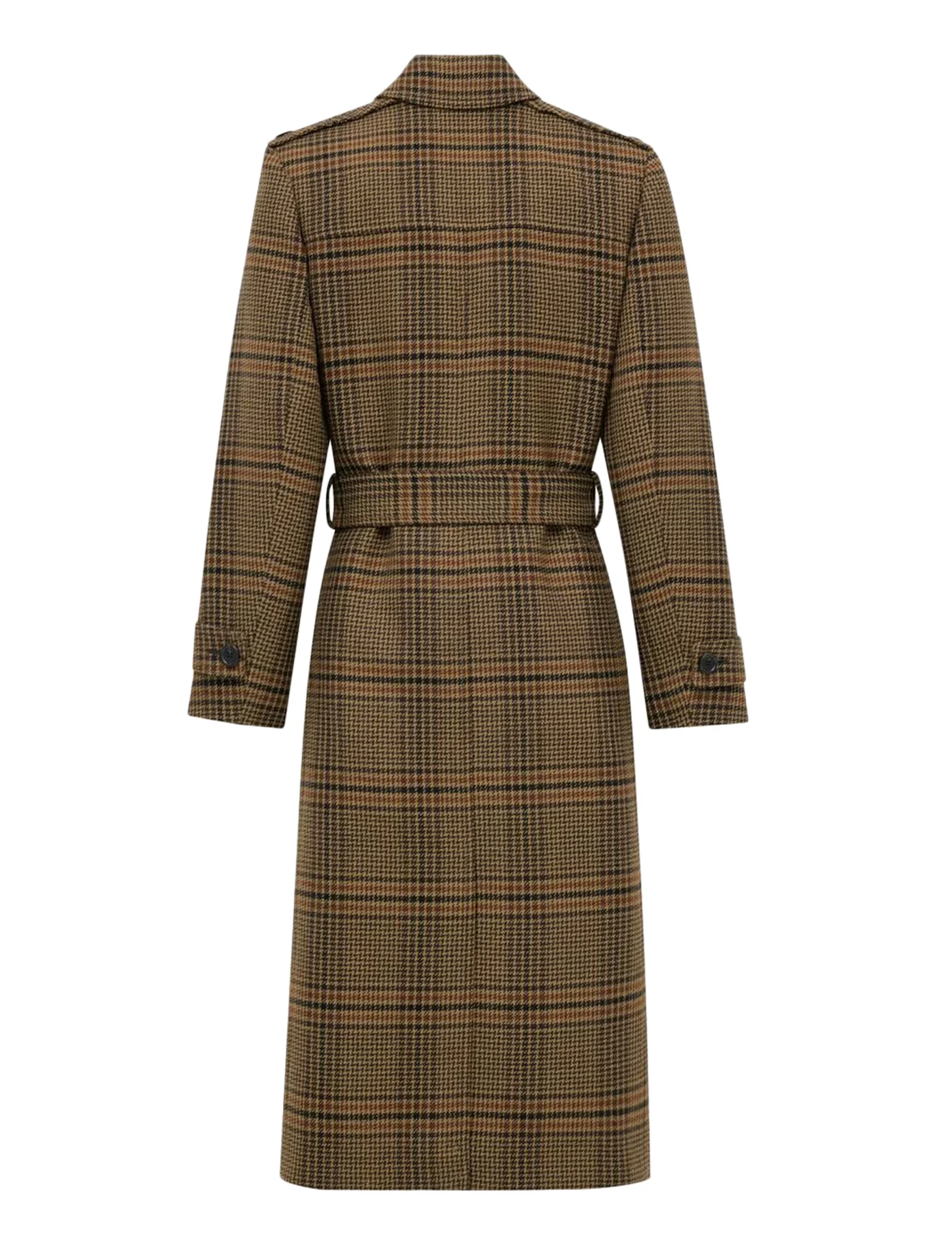 PRINCE OF WALES LONG WOOL COAT - Image 2