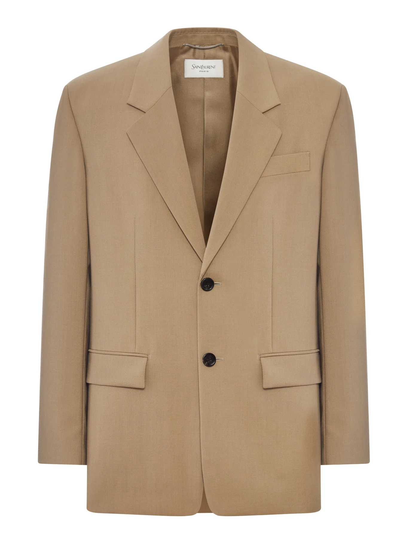 SINGLE-BREASTED JACKET IN WOOL AND MOHAIR