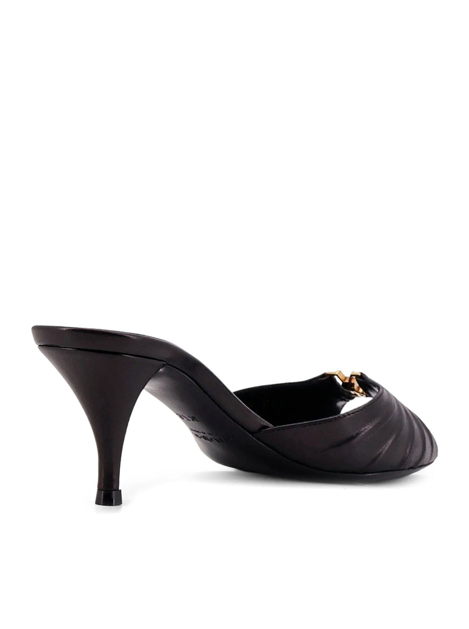 SMOOTH LEATHER BABYLONE MULE - Image 3