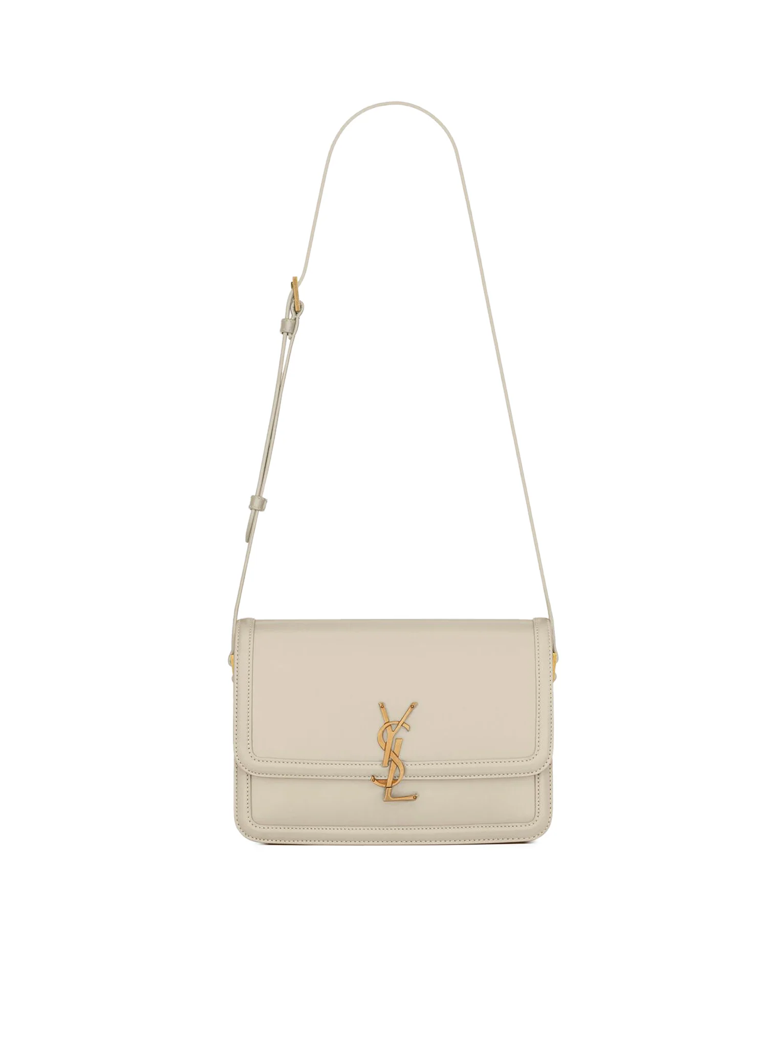 SOLFERINO MEDIUM SATCHEL BAG IN SAINT LAURENT BOX LEATHER