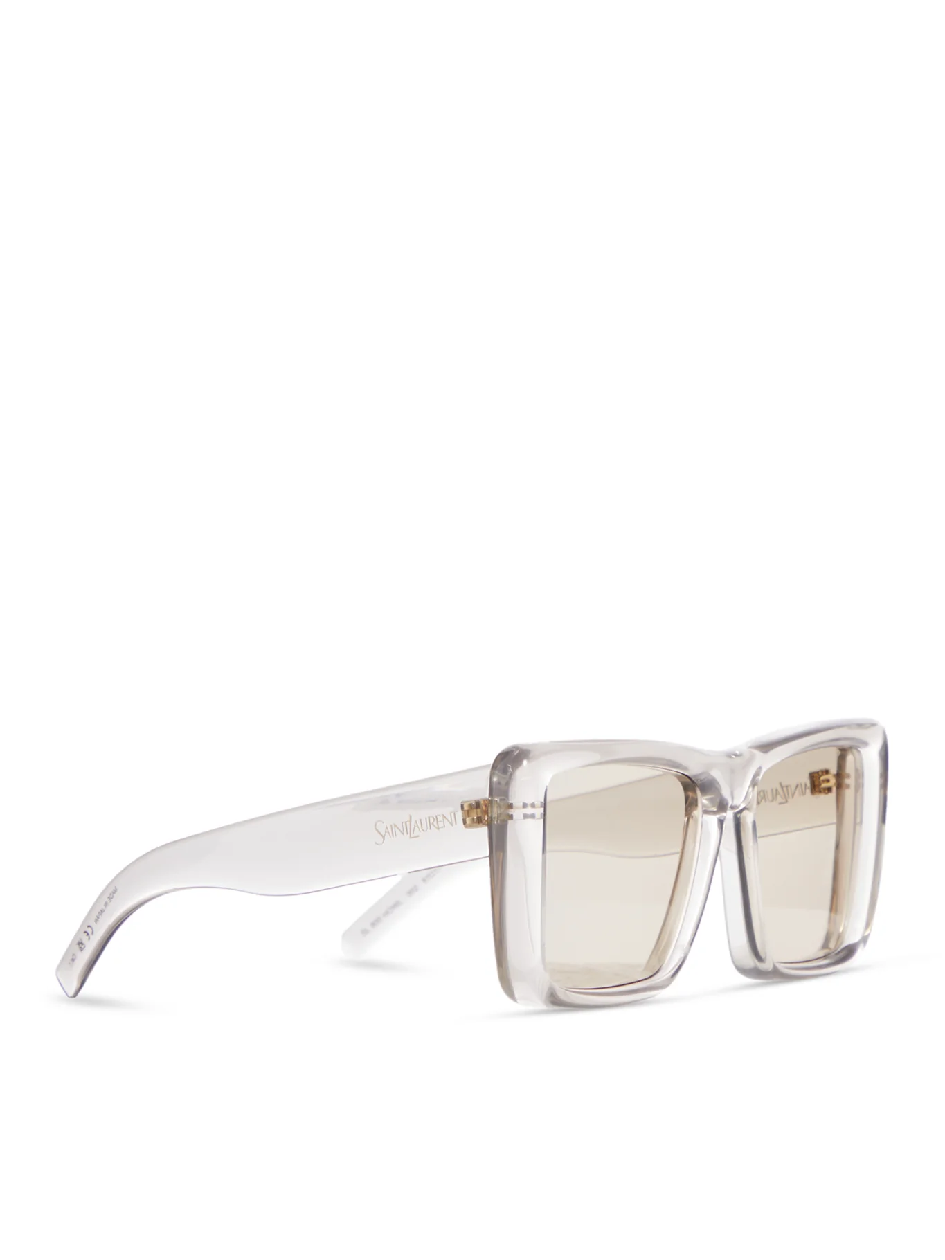 TRANSPARENT SQUARE SUNGLASSES WITH OVERSIZED INJECTION FRAME AND NYLON LENSES - Image 2