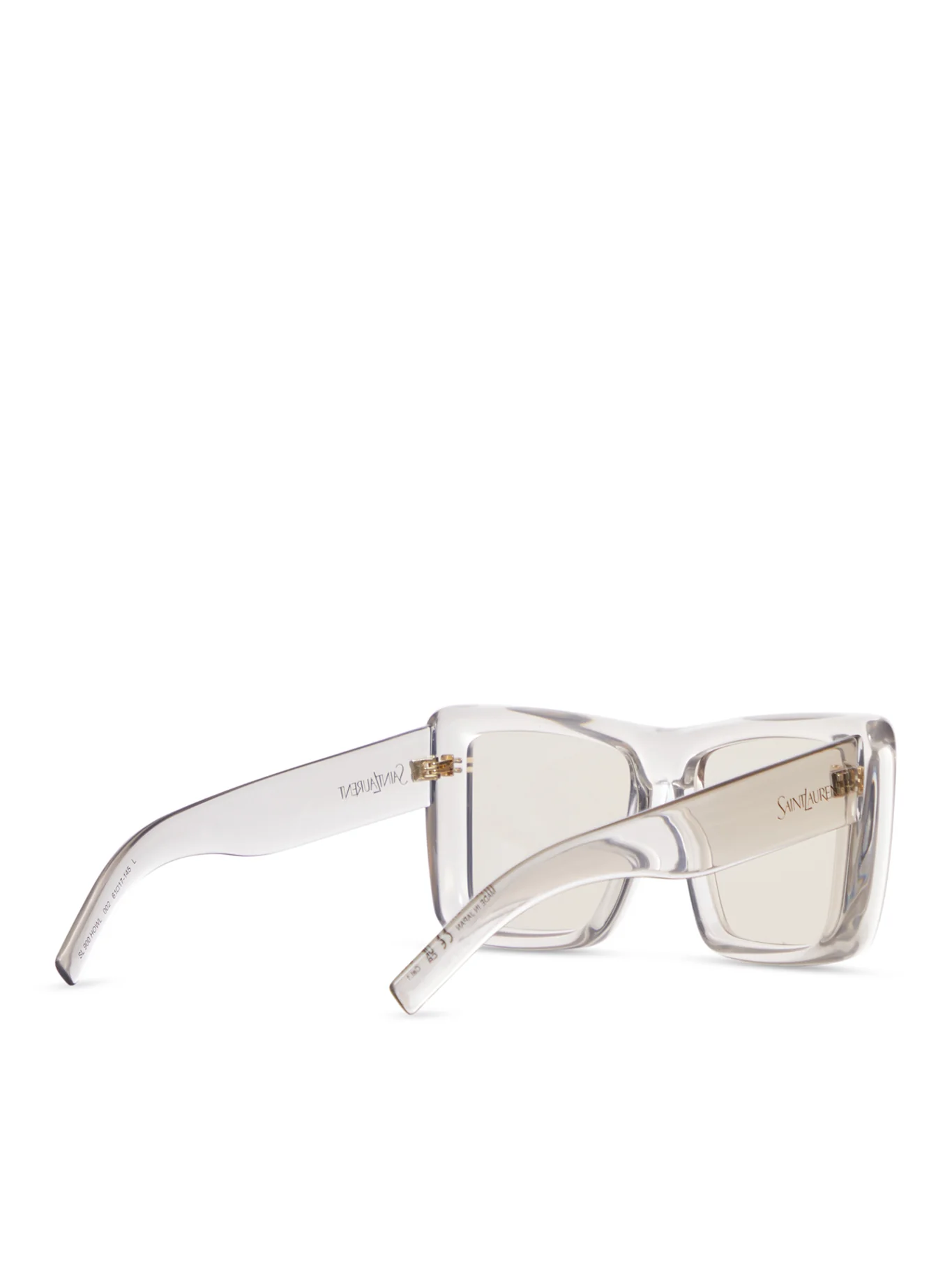 TRANSPARENT SQUARE SUNGLASSES WITH OVERSIZED INJECTION FRAME AND NYLON LENSES - Image 3