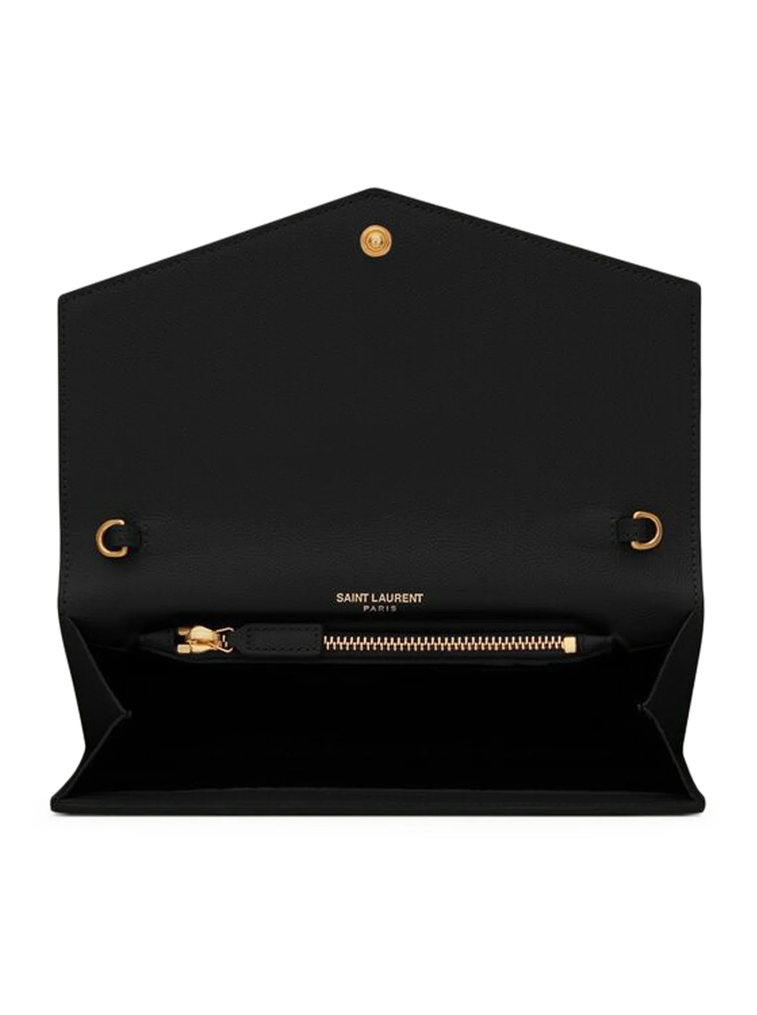 UPTOWN GRAIN DE POUDRE EMBOSSED LEATHER WALLET WITH CHAIN - Image 6