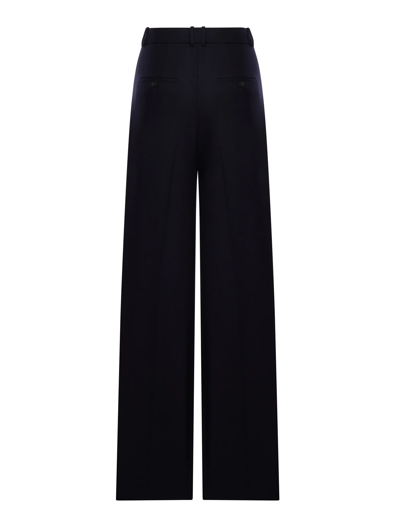 WIDE LEG TROUSERS IN CHINÉ WOOL - Image 2