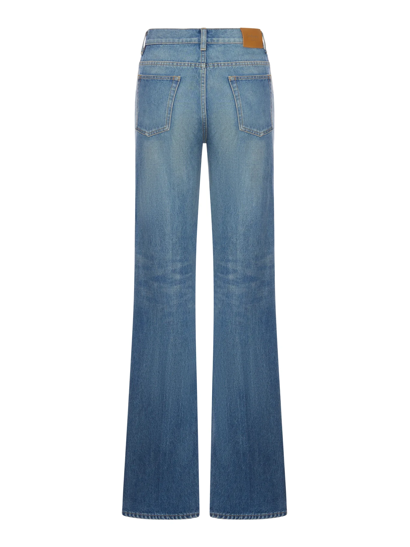 YVES FLARED JEANS IN MIDI BLUE DENIM - Image 2
