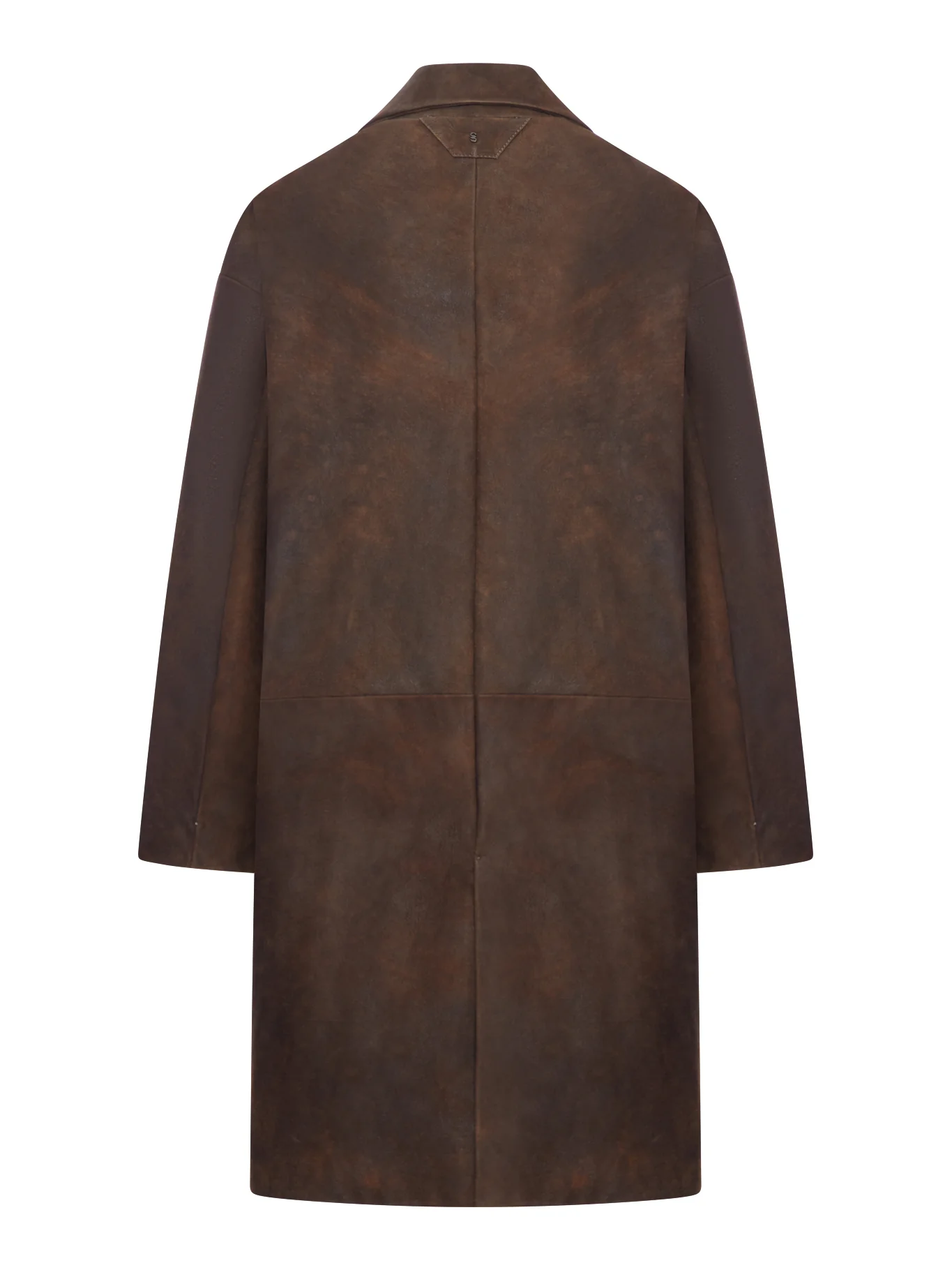 SINGLE-BREASTED LEATHER COAT - Image 2