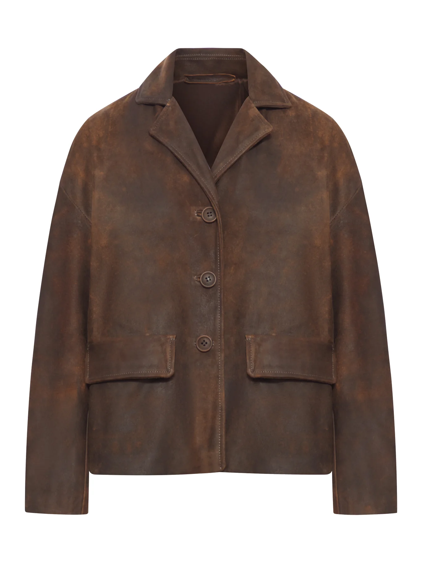 SINGLE-BREASTED LEATHER JACKET