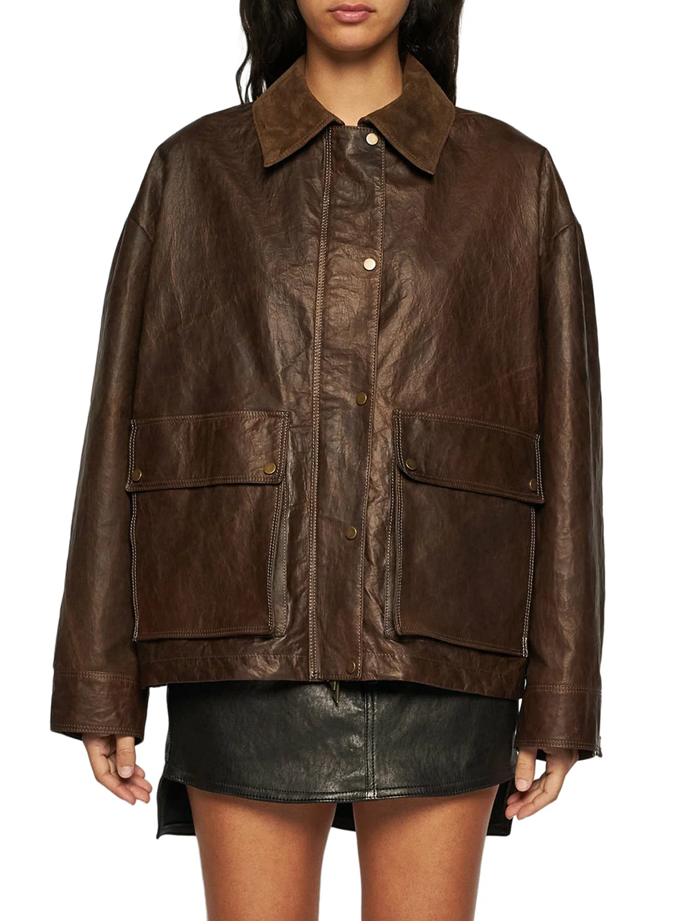 WAXED LEATHER WORK JACKET - Image 3