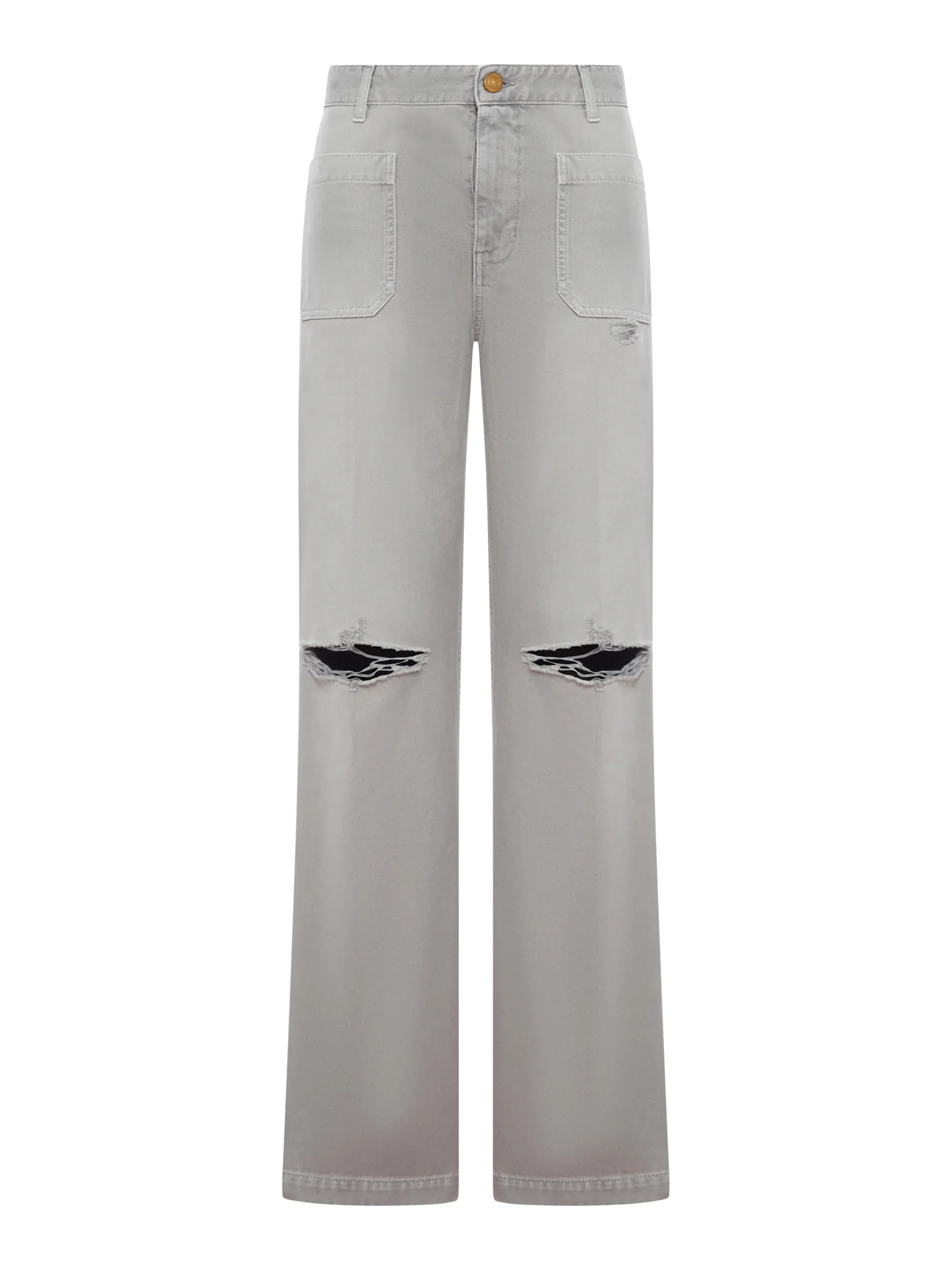 COTTON DENIM CURT JEANS
