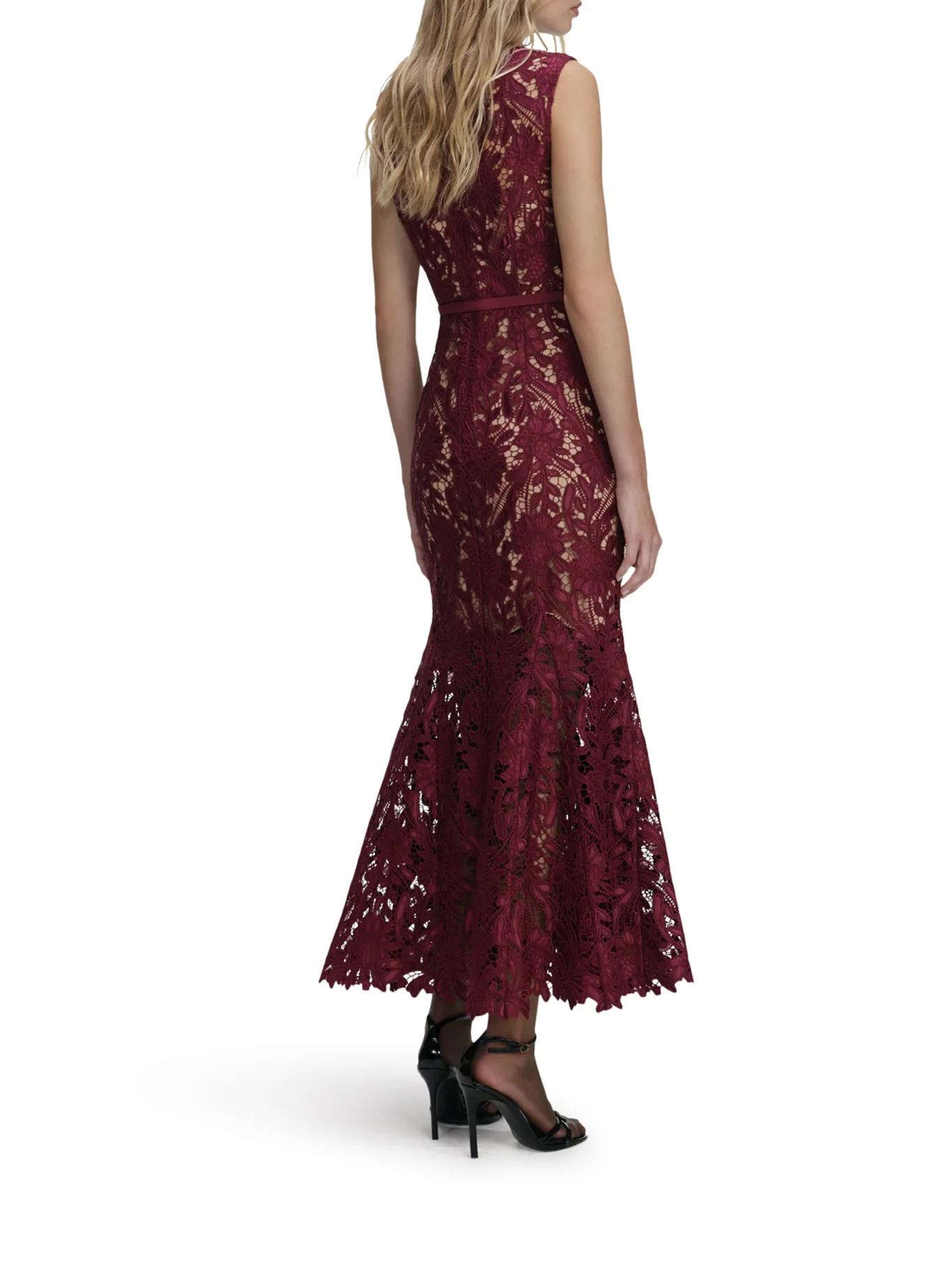 GUIPURE LACE MIDI DRESS - Image 3