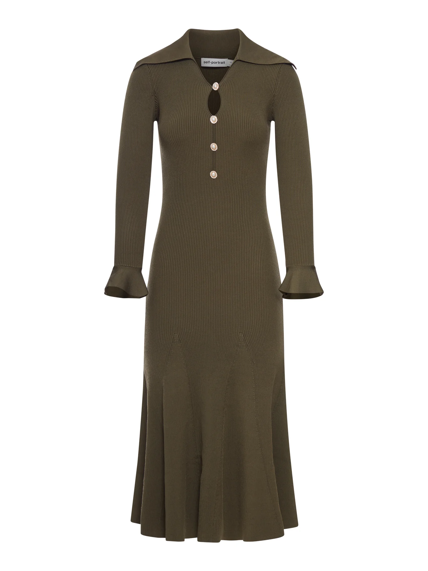 MIDI DRESS IN OPENWORK KNIT