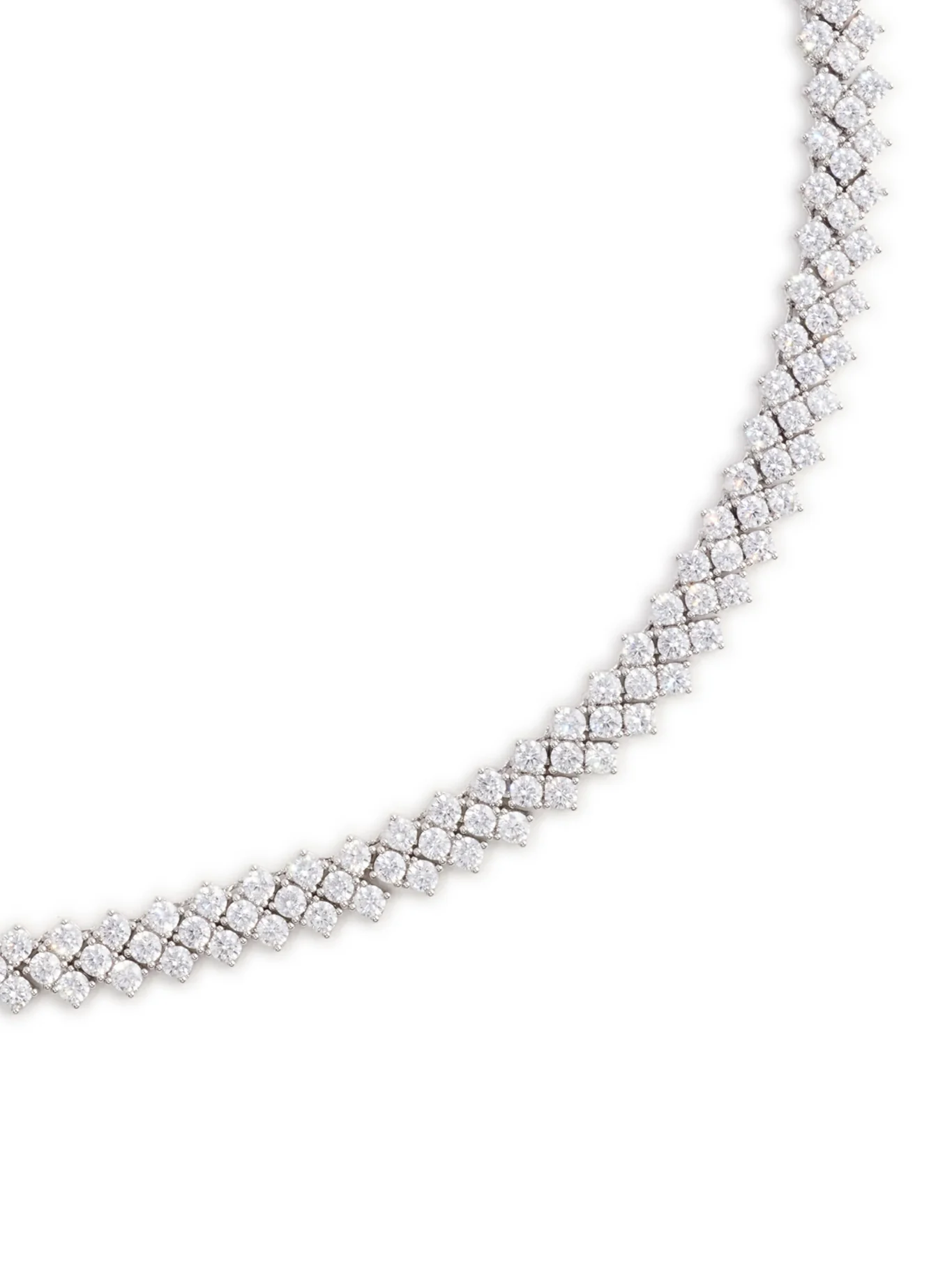 SILVER CRYSTAL NECKLACE - Image 3