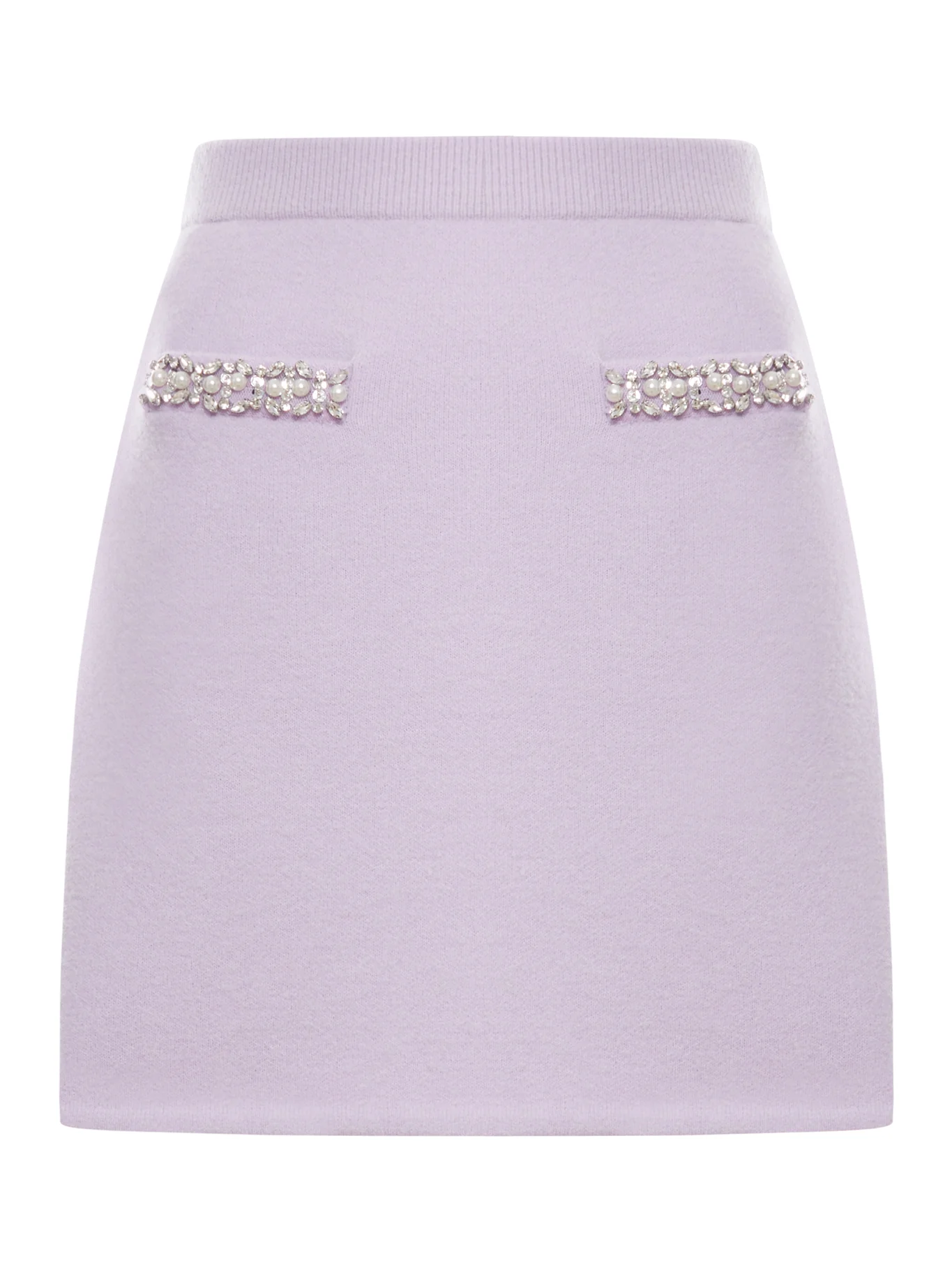 SKIRT WITH CRYSTAL FINISHES