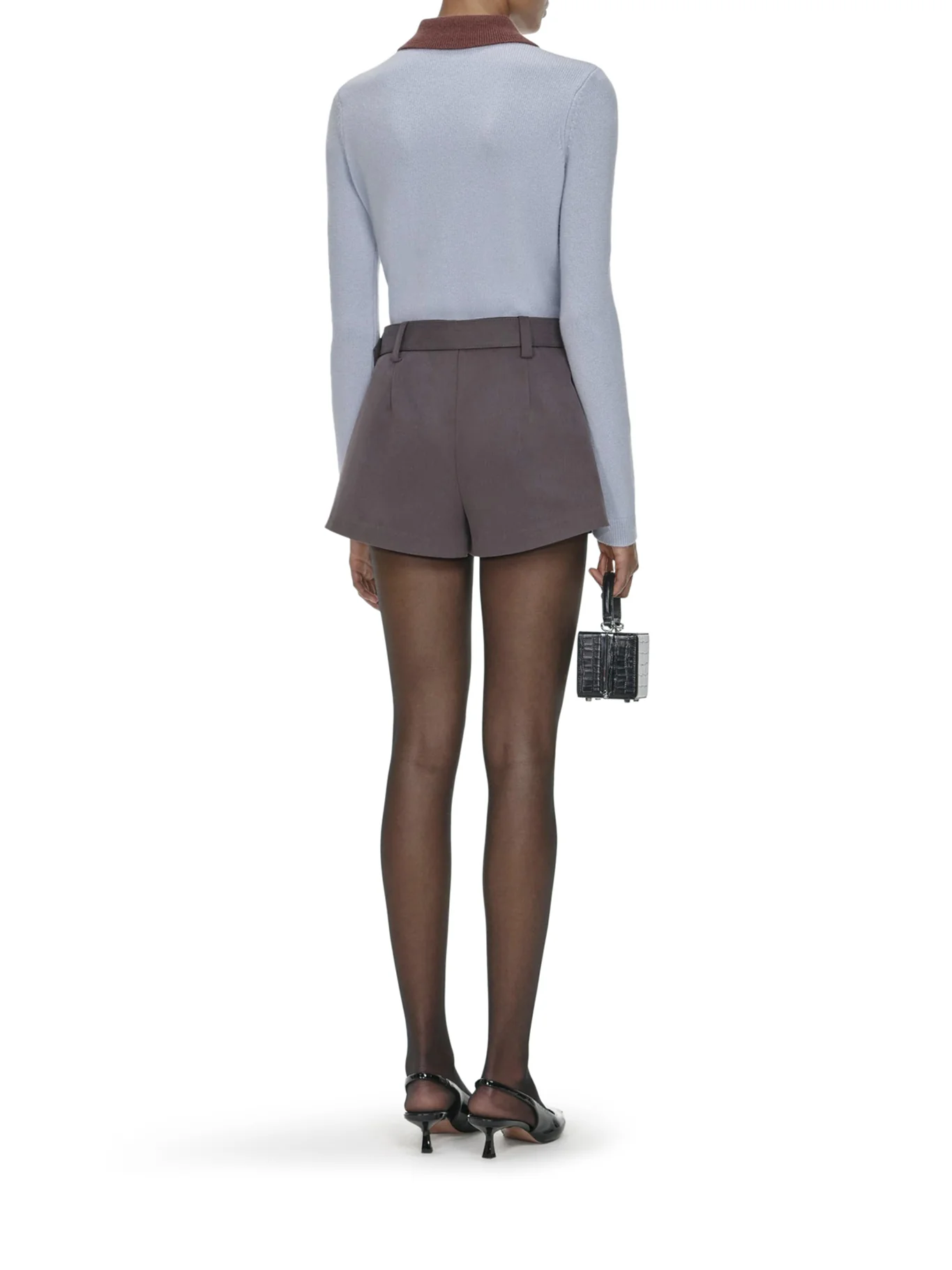 SWEATER WITH CLASSIC CONTRAST COLLAR - Image 4