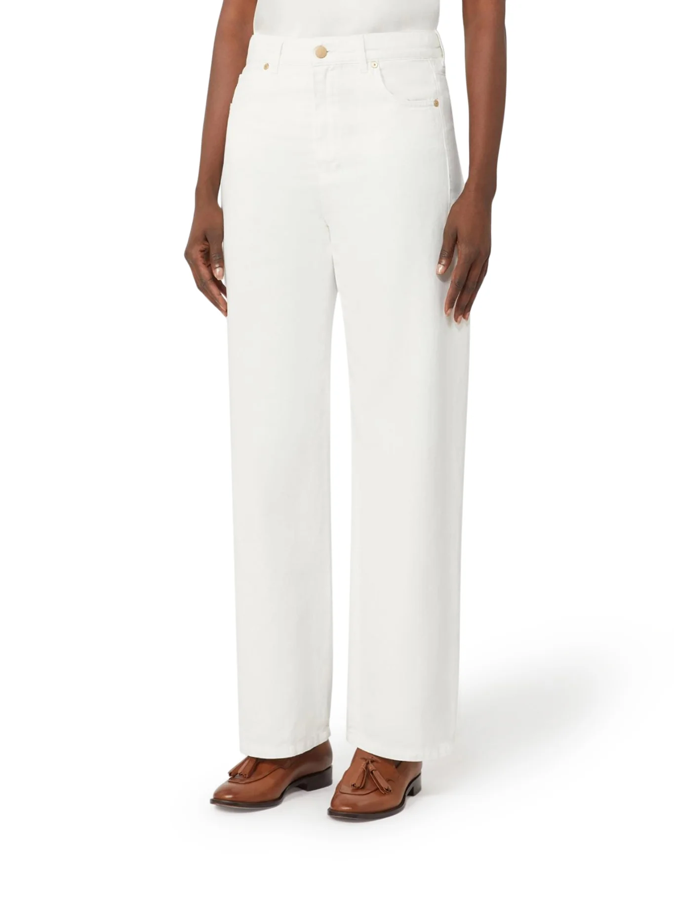 5-POCKET COTTON AND LINEN TROUSERS - Image 3