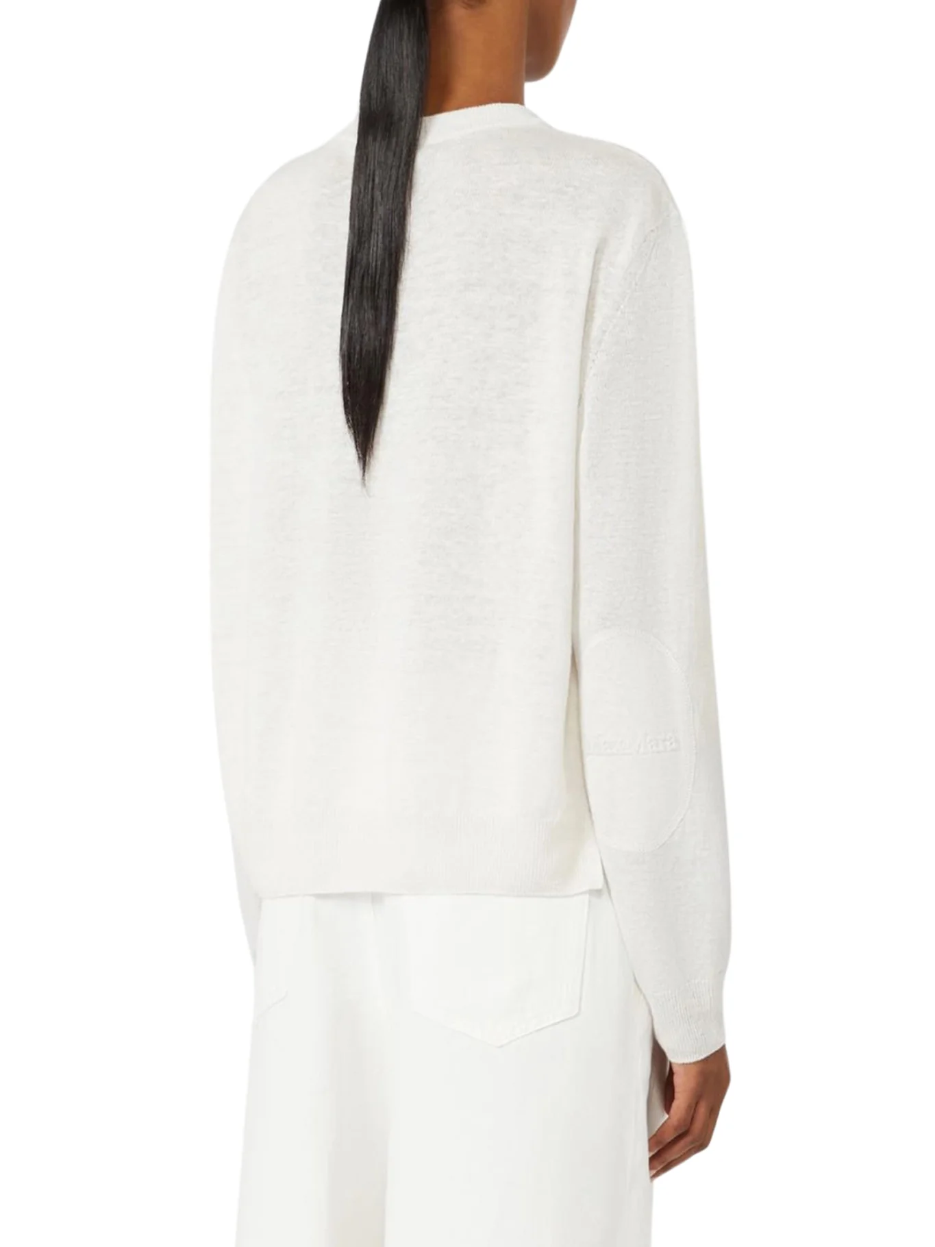 CREW NECK SWEATER IN LINEN YARN - Image 4