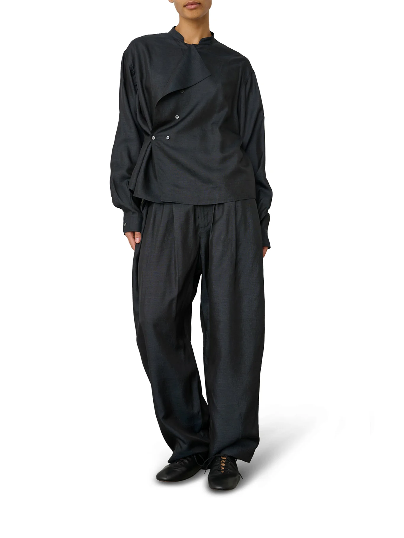 VERNON STRETCH SILK TROUSERS - Image 2