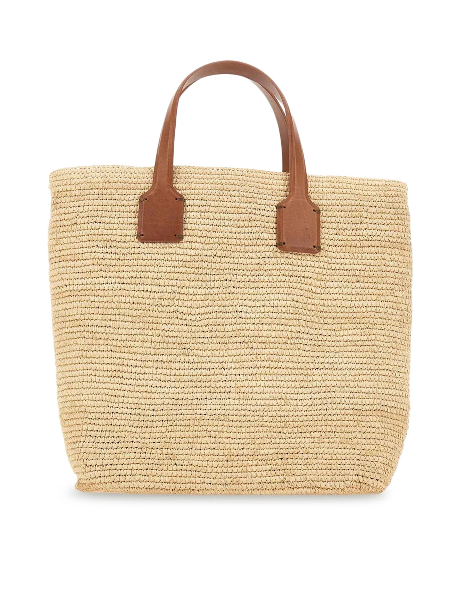 SACHA RAFFIA HANDBAG WITH LEATHER INSERTS - Image 3