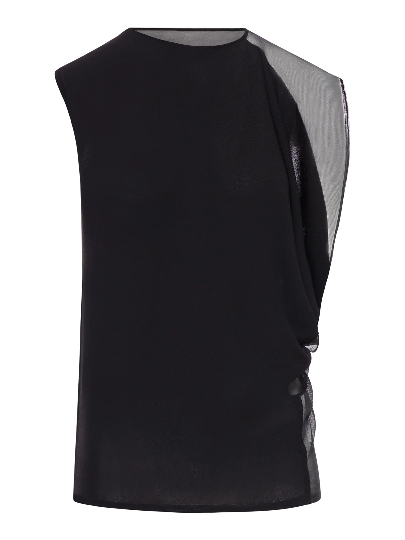 ASYMMETRIC TOP IN STRETCH FABRIC