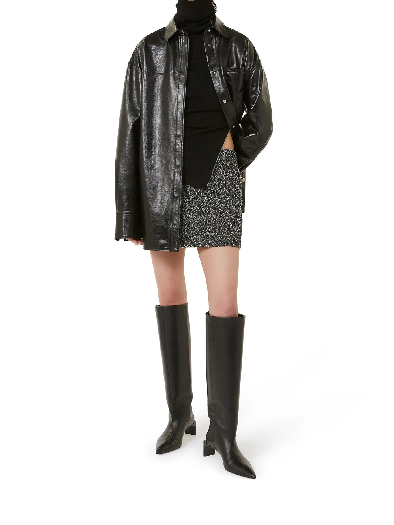 BOREL OVERSIZED NAPPA SHIRT - Image 2