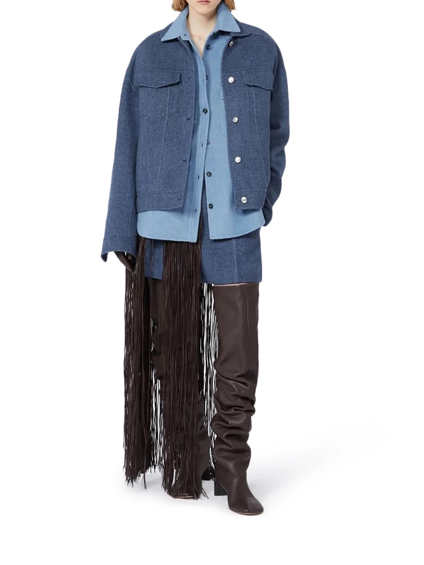 OVERSIZED PALPITI SHIRT IN PURE WOOL - Image 2