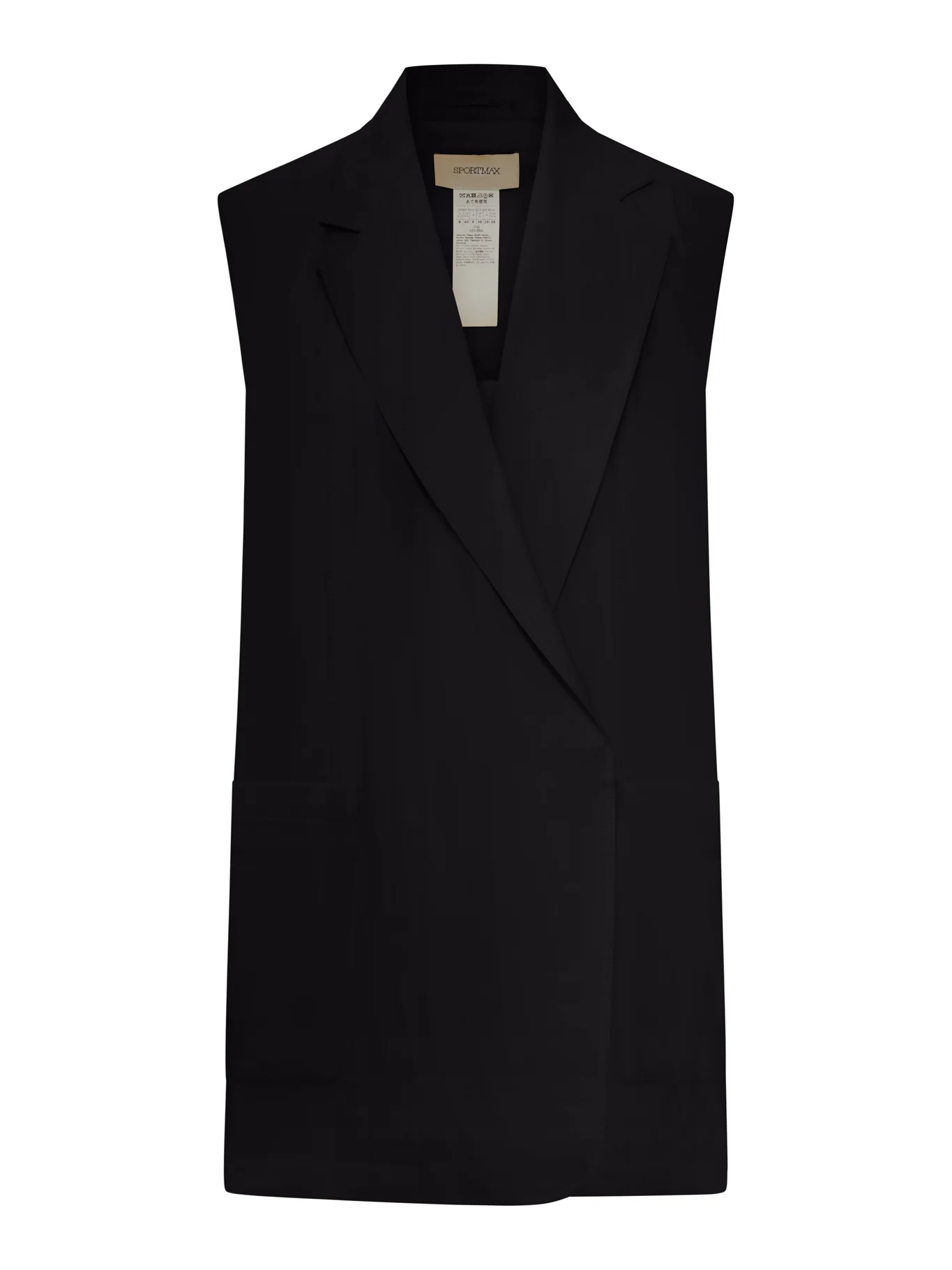 OVERSIZED VEST IN WASHED VISCOSE