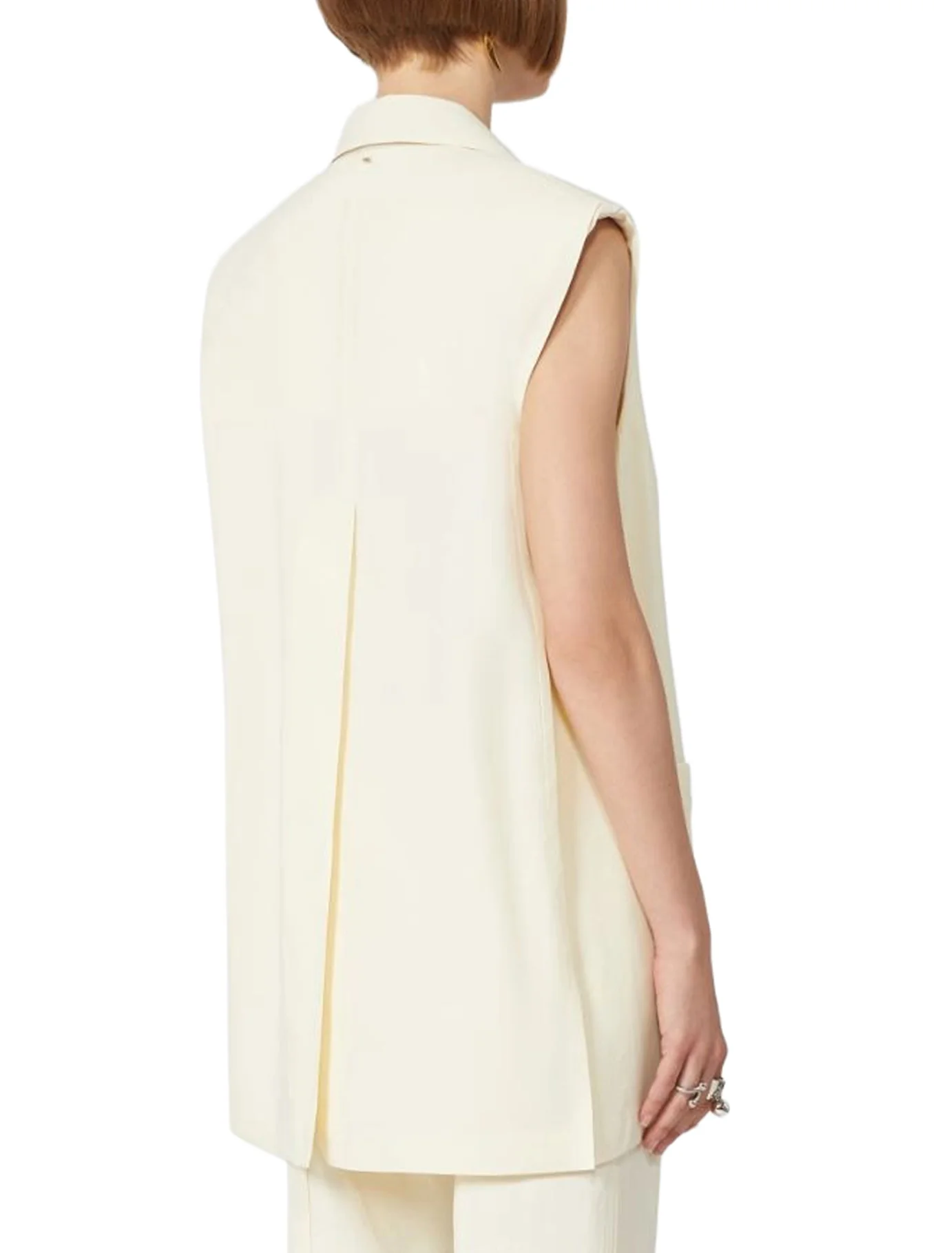 OVERSIZED VEST IN WASHED VISCOSE - Image 4