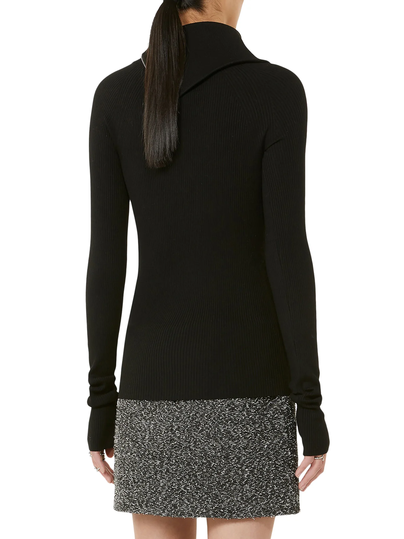 PINNA HIGH NECK SWEATER WITH ZIP - Image 3