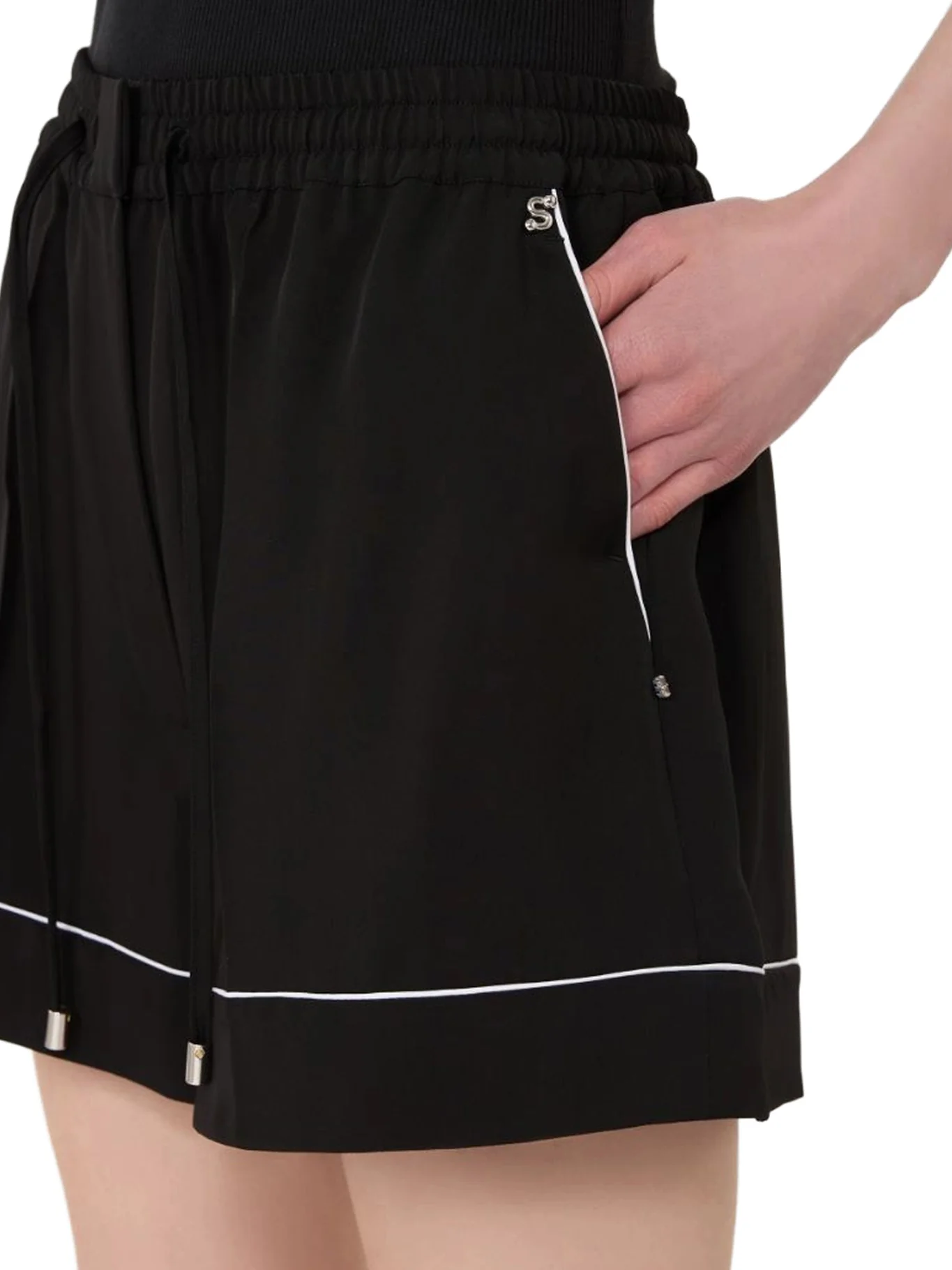 SATIN JOGGER SHORTS - Image 5