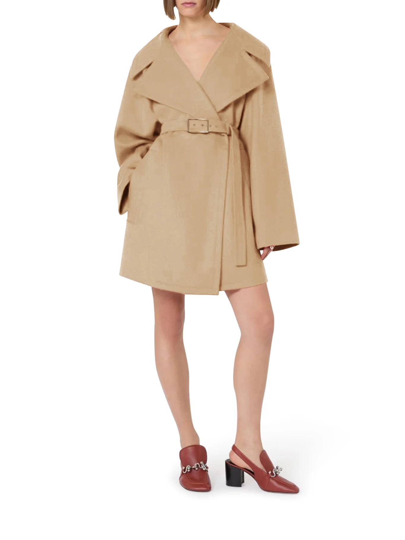 SHORT WOOL COAT - Image 4
