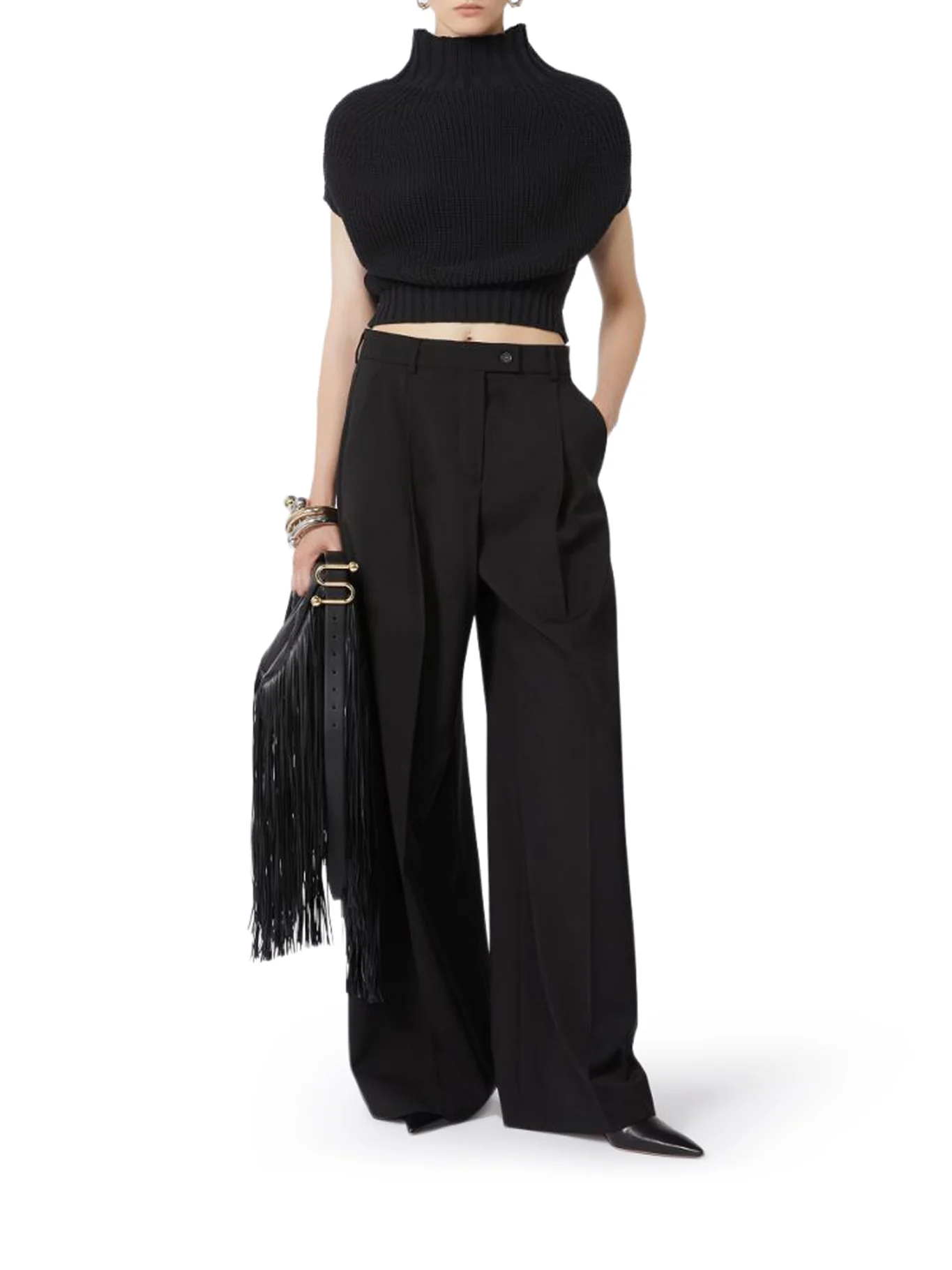 OVERSIZED STRETCH WOOL PANTS - Image 2