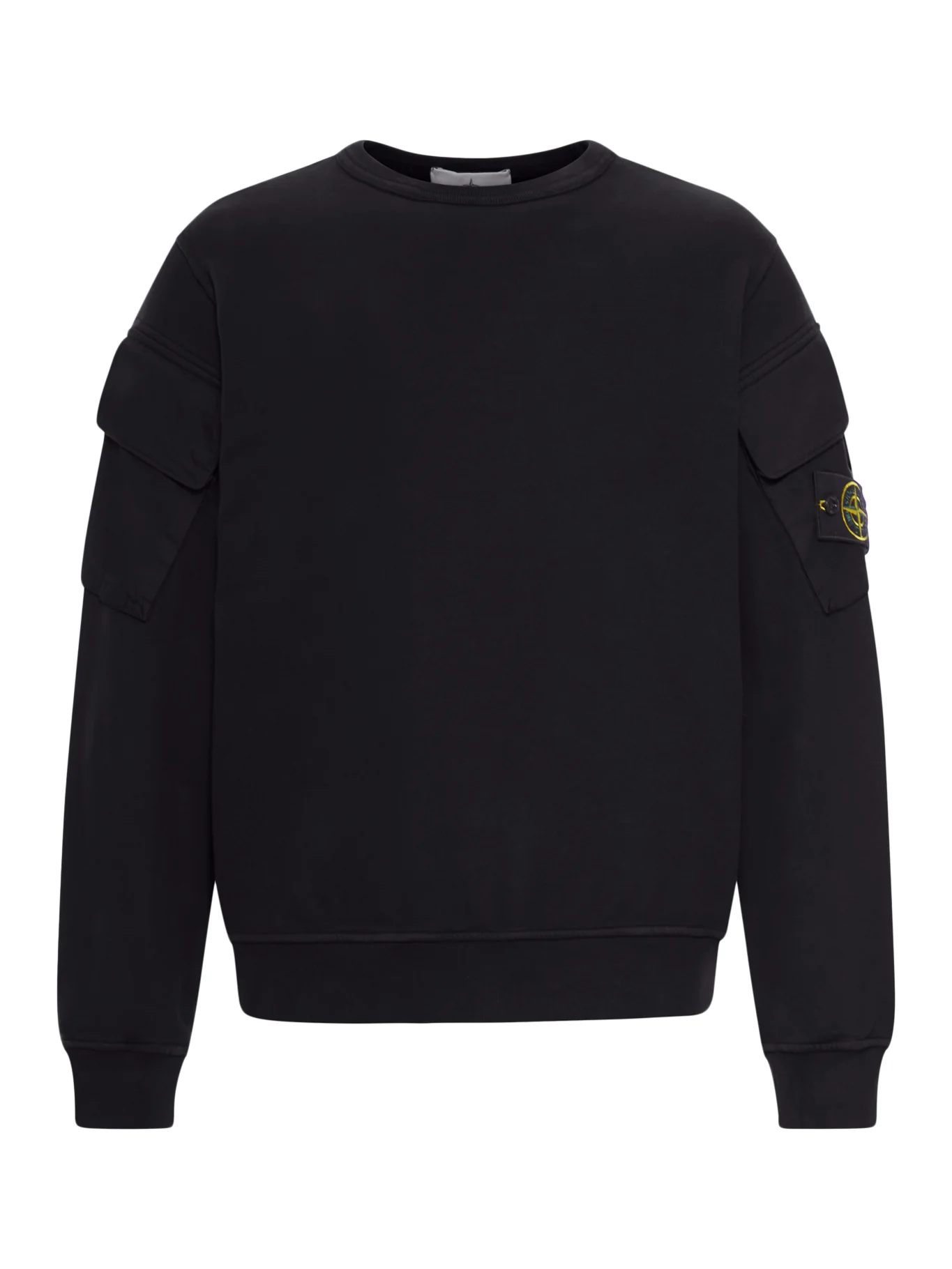 COTTON SWEATSHIRT WITH POCKETS ON THE SLEEVES