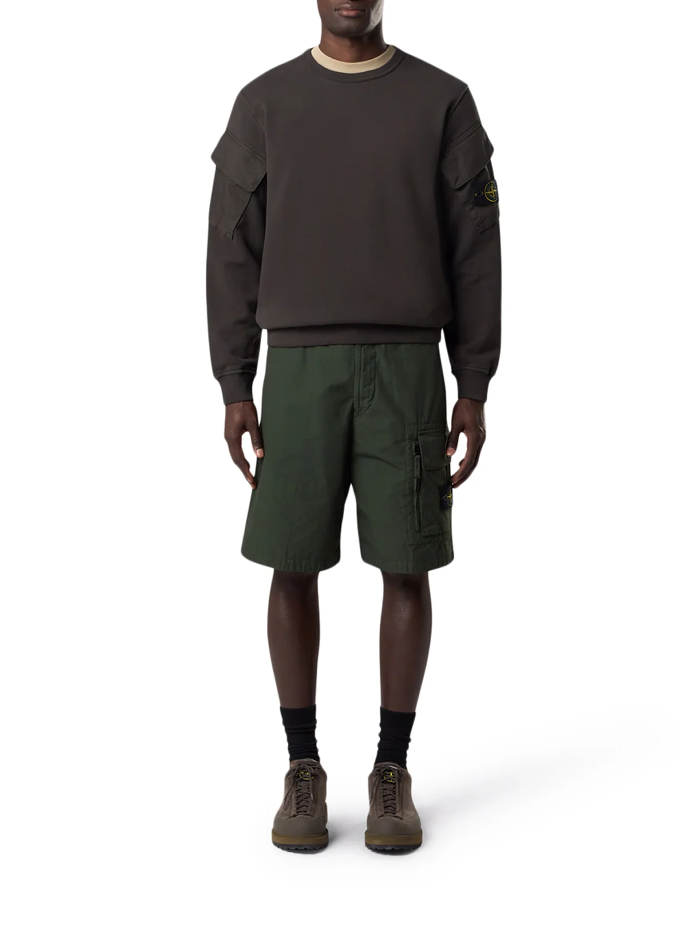 COTTON SWEATSHIRT WITH POCKETS ON THE SLEEVES - Image 2