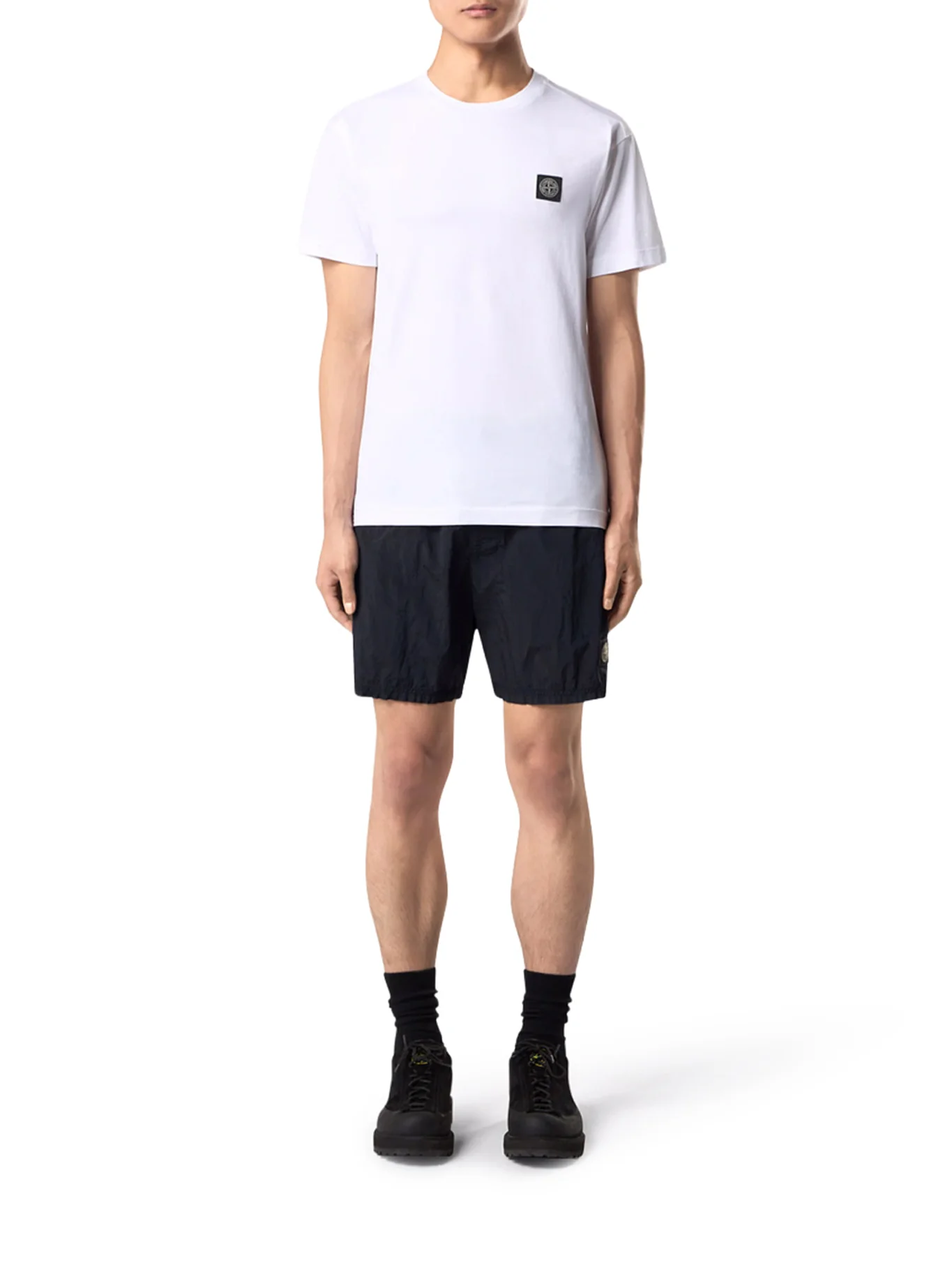 COTTON T-SHIRT WITH LOGO COMPASS - Image 2