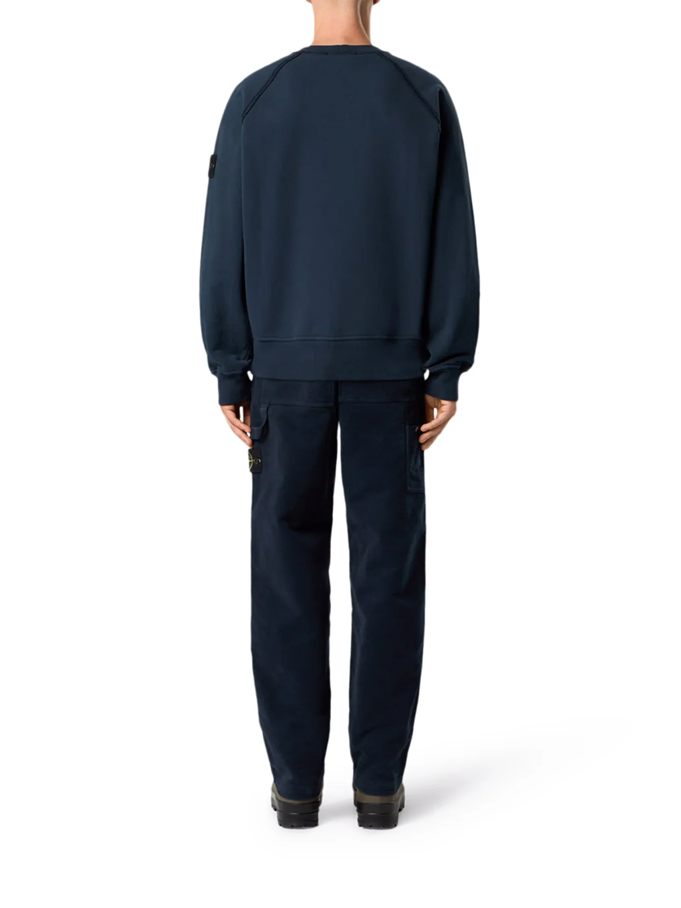 CREW NECK SWEATSHIRT IN ORGANIC BRUSHED COTTON - Image 3