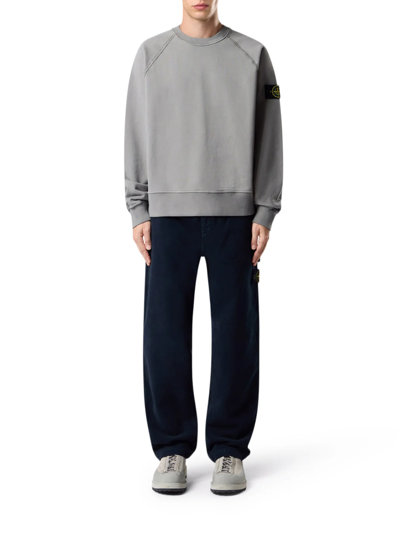CREW NECK SWEATSHIRT IN ORGANIC BRUSHED COTTON - Image 2