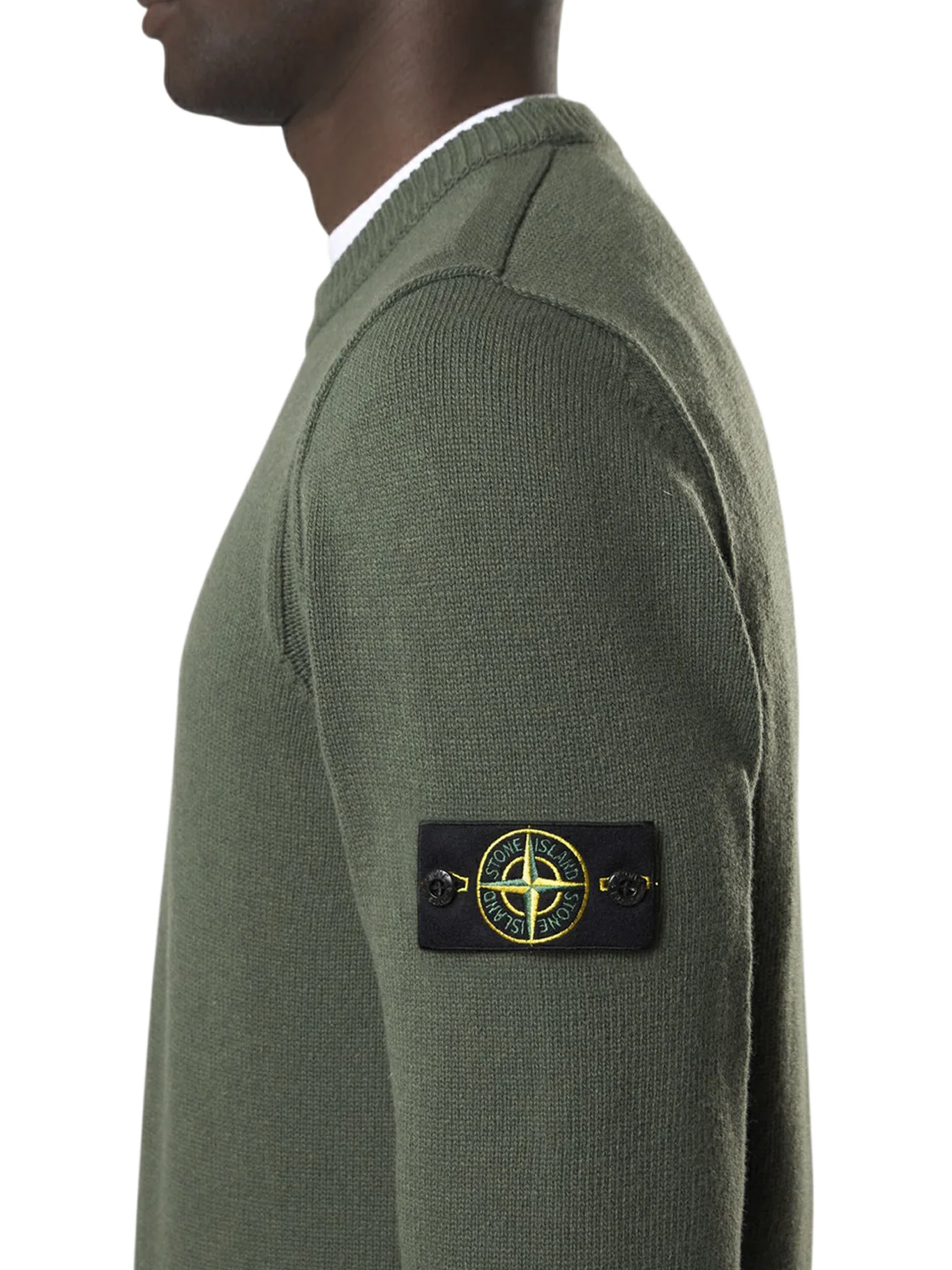 MELANGE EFFECT SWEATER WITH COMPASS LOGO - Image 4