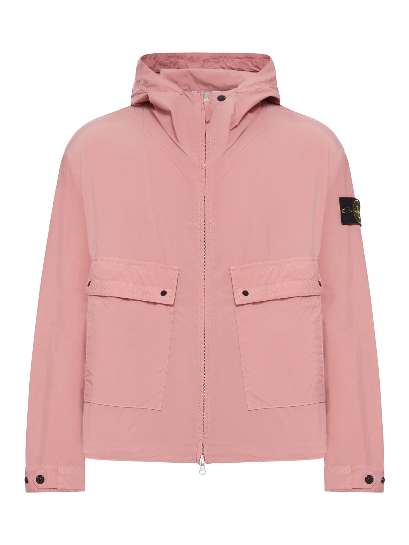 HOODED JACKET IN DROP-RESISTANT TECHNICAL FABRIC