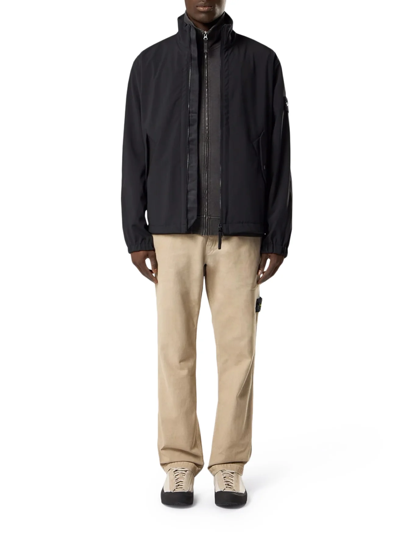 JACKET WITH STIFF COLLAR IN TECHNICAL MATERIAL - Image 2