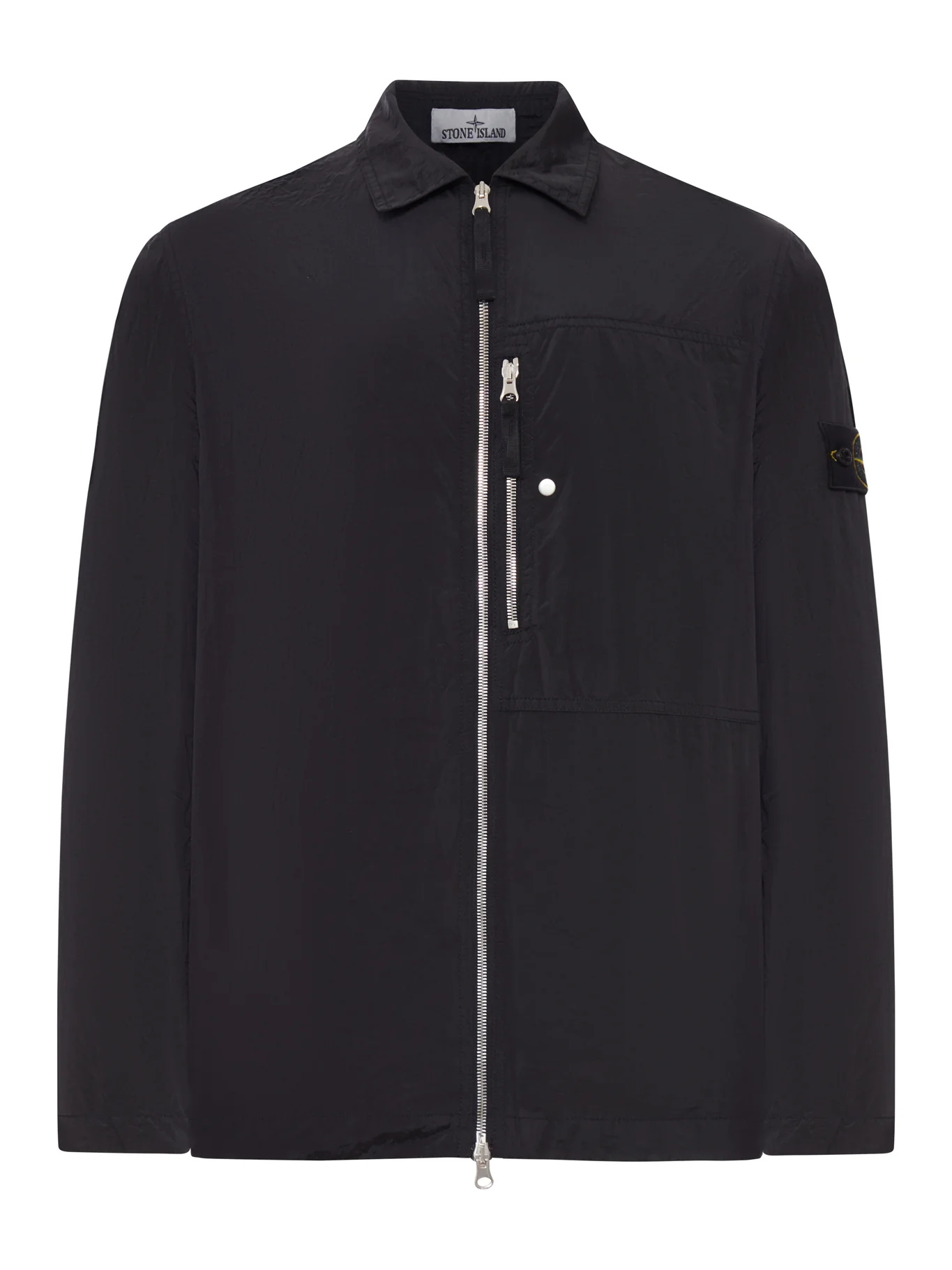 OVERSHIRT WITH ZIP AND BADGE ON THE SLEEVE