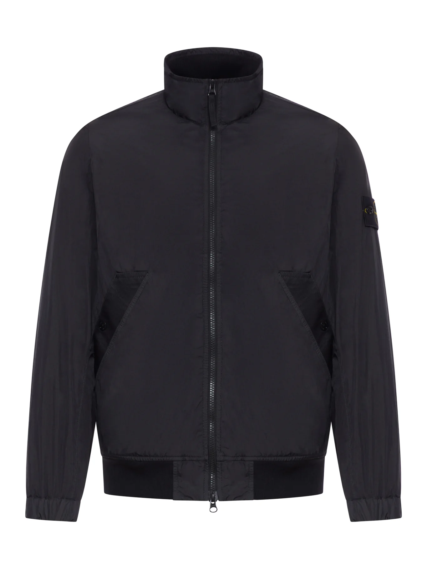 TECHNICAL FABRIC JACKET WITH COMPASS LOGO