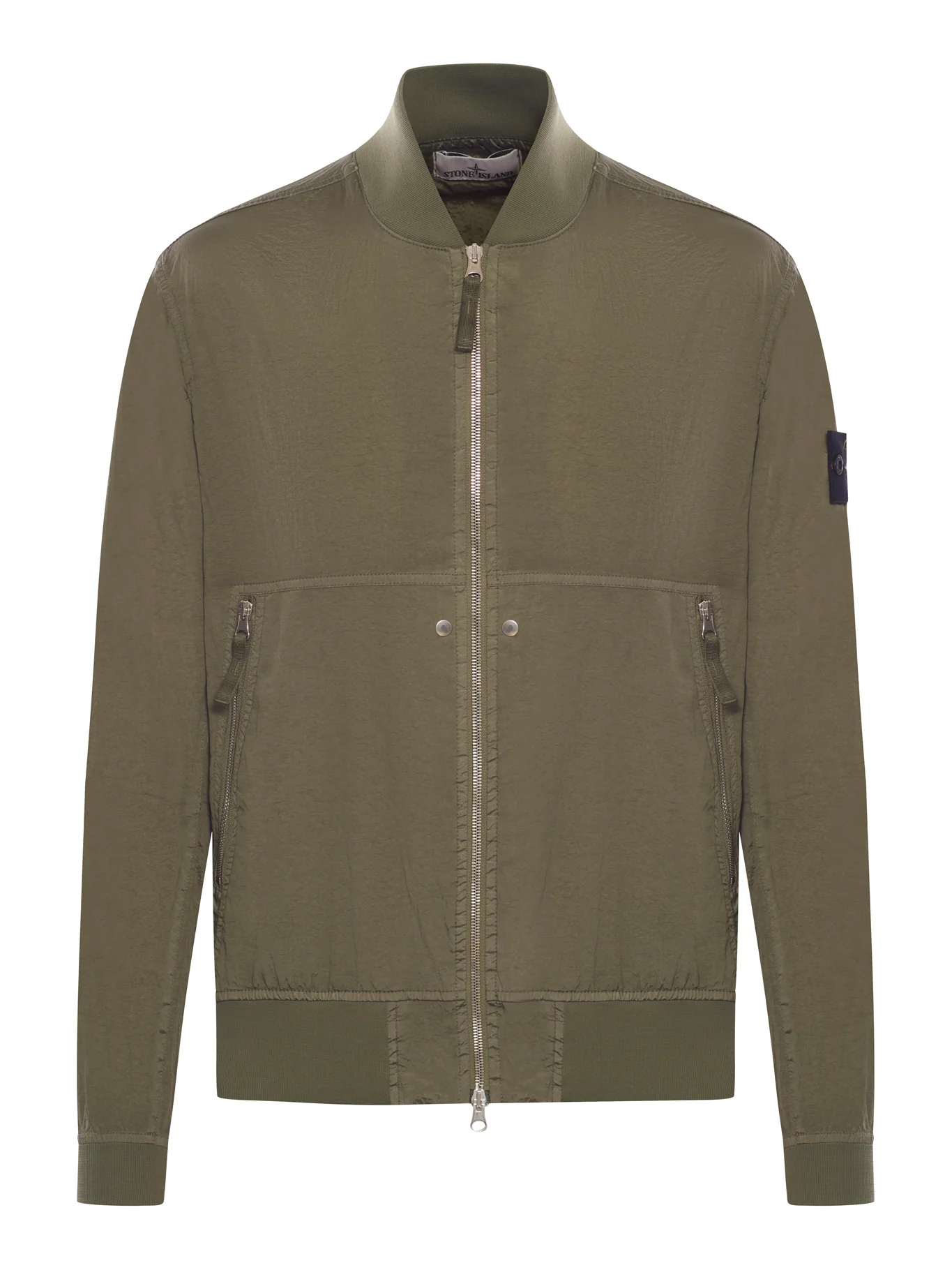 TECHNICAL FABRIC JACKET WITH COMPASS LOGO