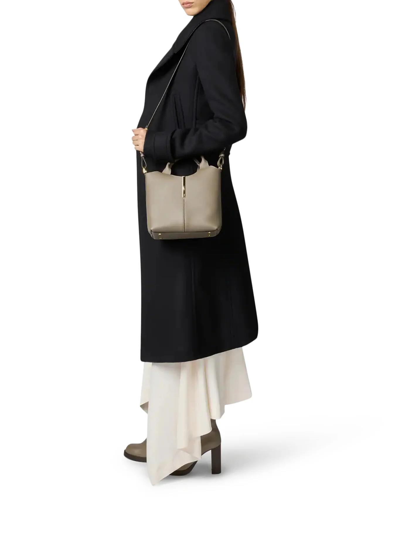 MINI LEATHER TOTE SHOPPING BAG - Image 3