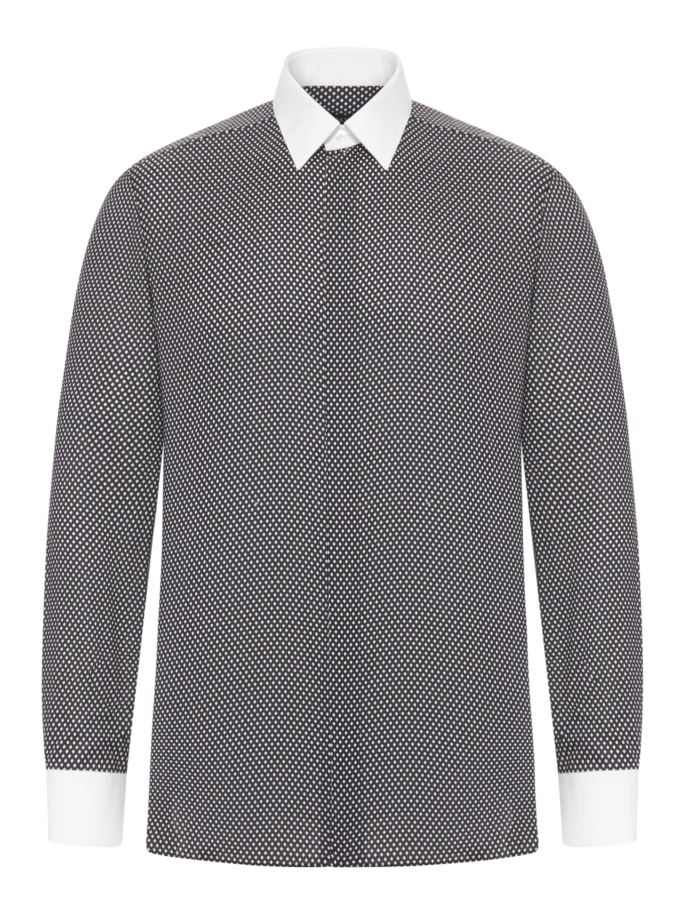 COTTON PRINTED DIAMOND CLASSIC FIT SHIRT