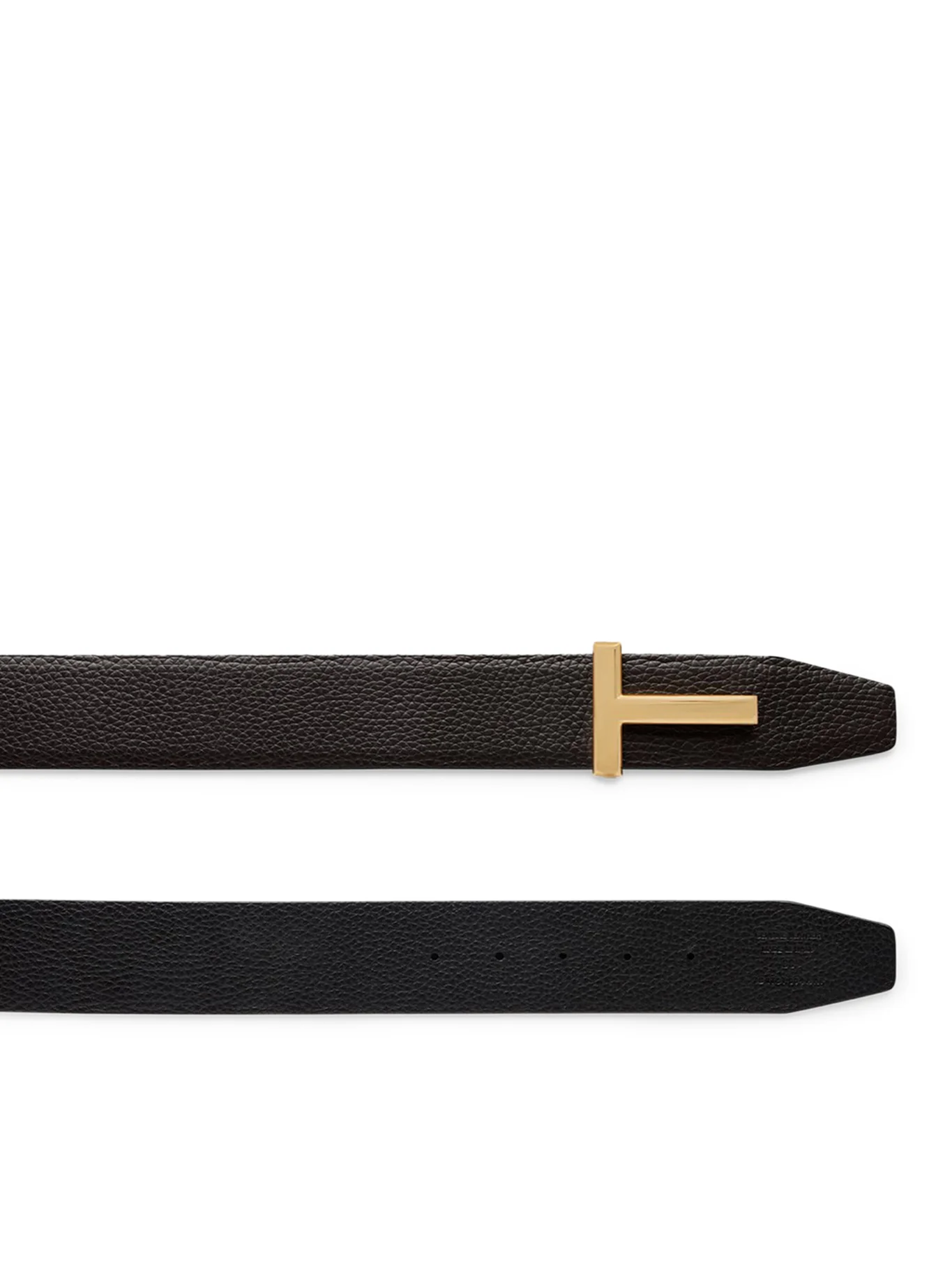 RIDGE T REVERSIBLE BELT IN HAMMERED LEATHER - Image 3